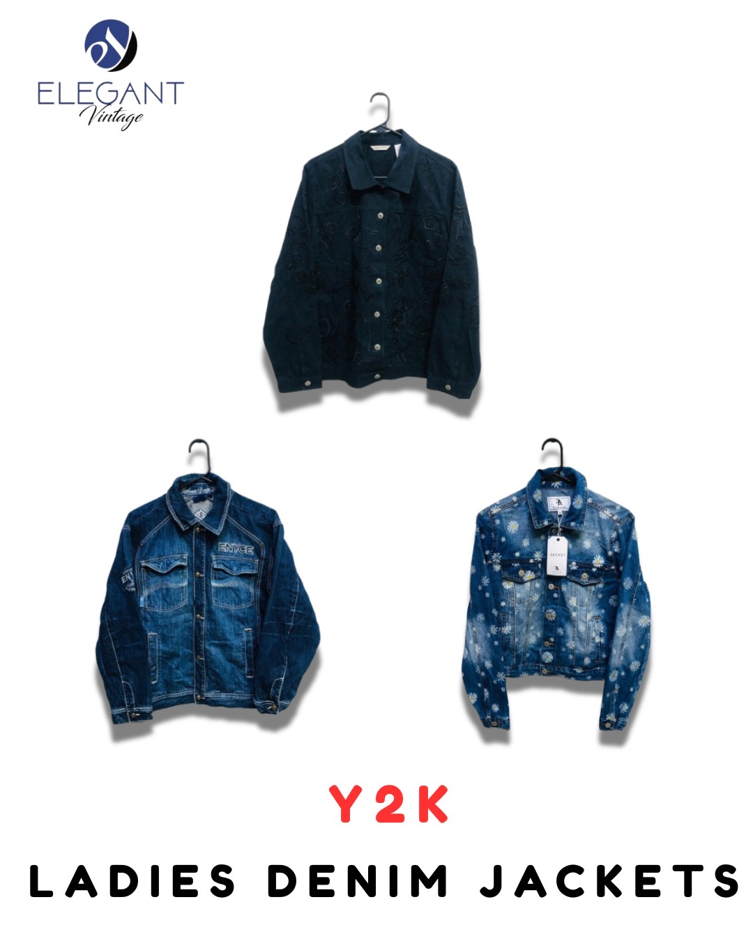 Y2K Damen Denim-Jacken - EV1911