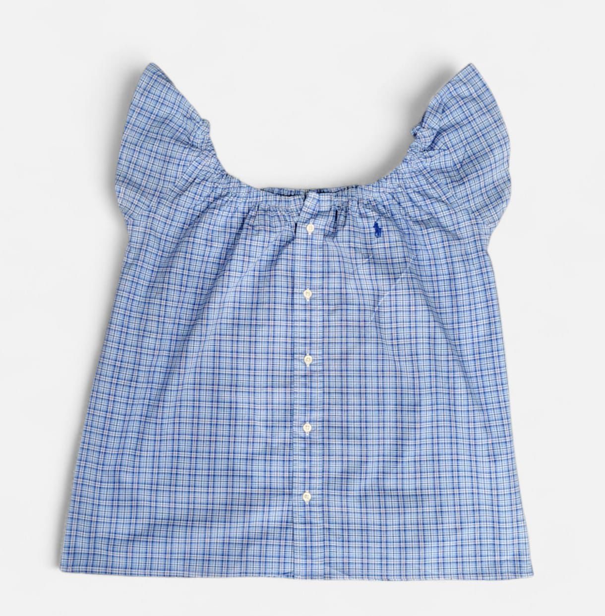 Fs-69 Upcycled Damen Polo-Crop-Shirt