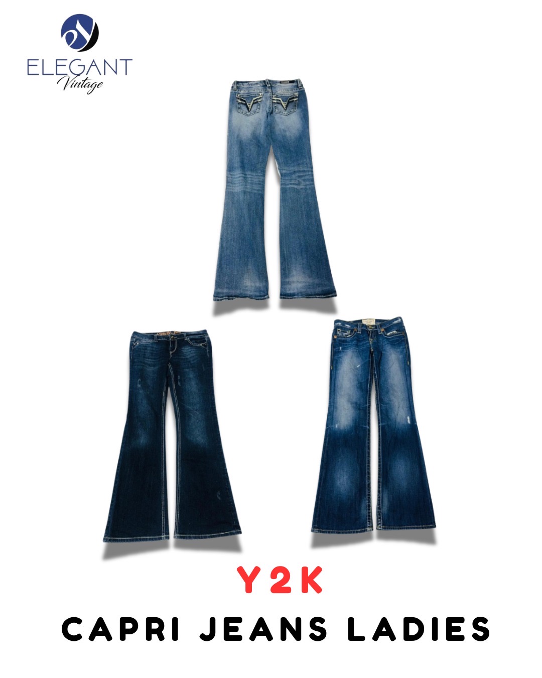 Y2K カプリジーンズ レディース - EV1923