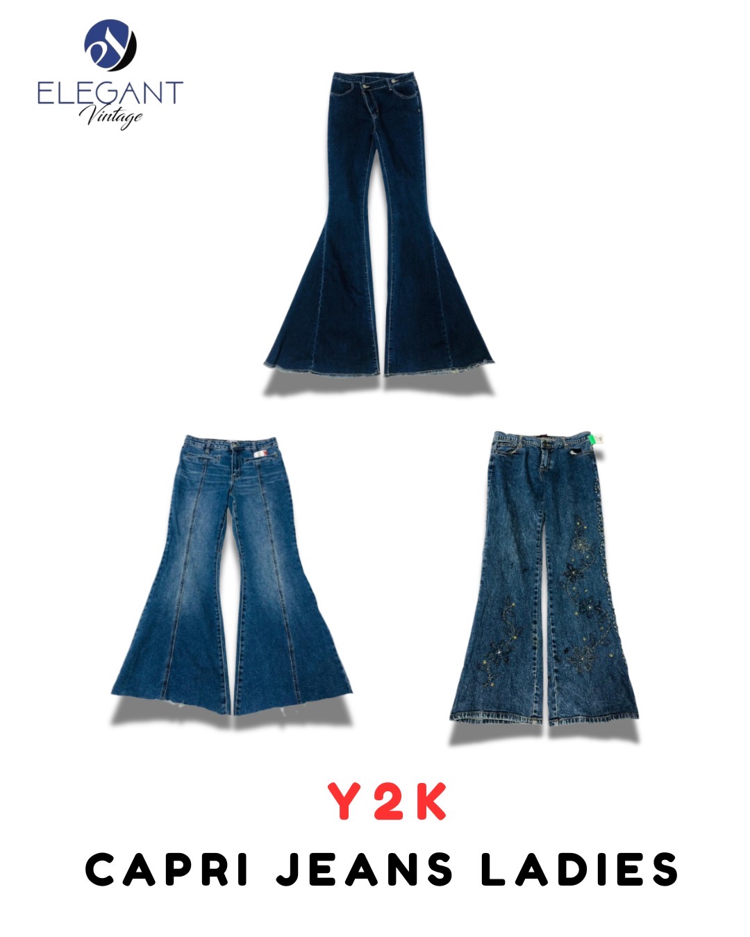 Y2Kキャプリジーンズ レディース - EV1925