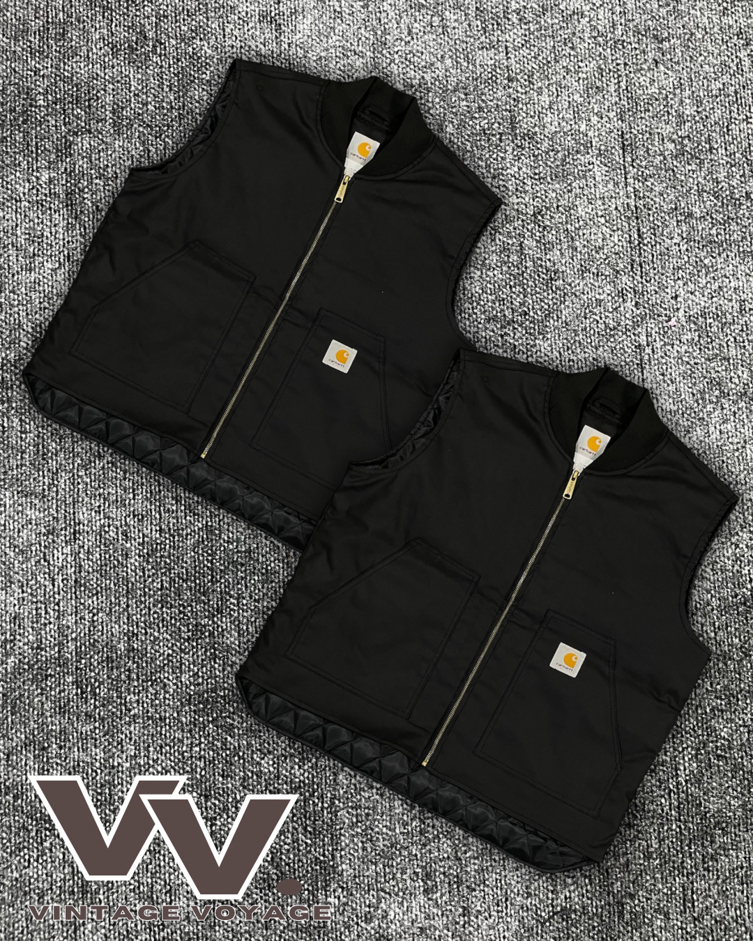 Carhartt überarbeiteter Stil schwarze Gilets #10126