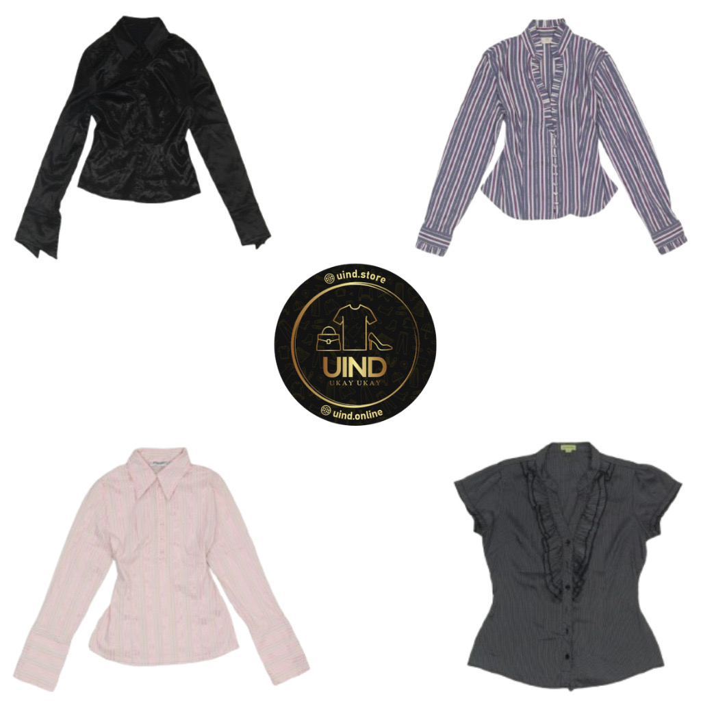 Y2K Corporate Baddie Bürohemden