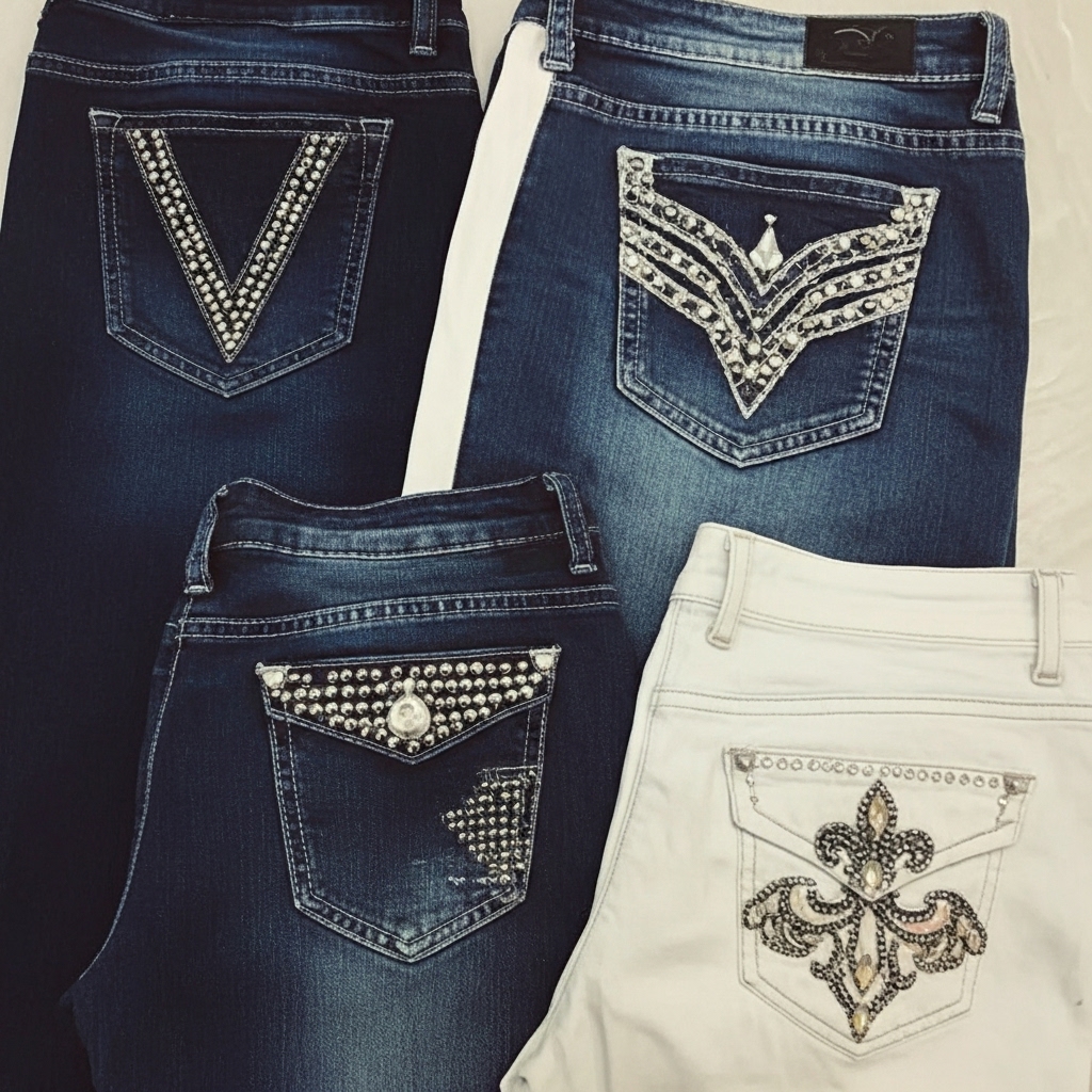 High Quality Capris Embellished Embroidery