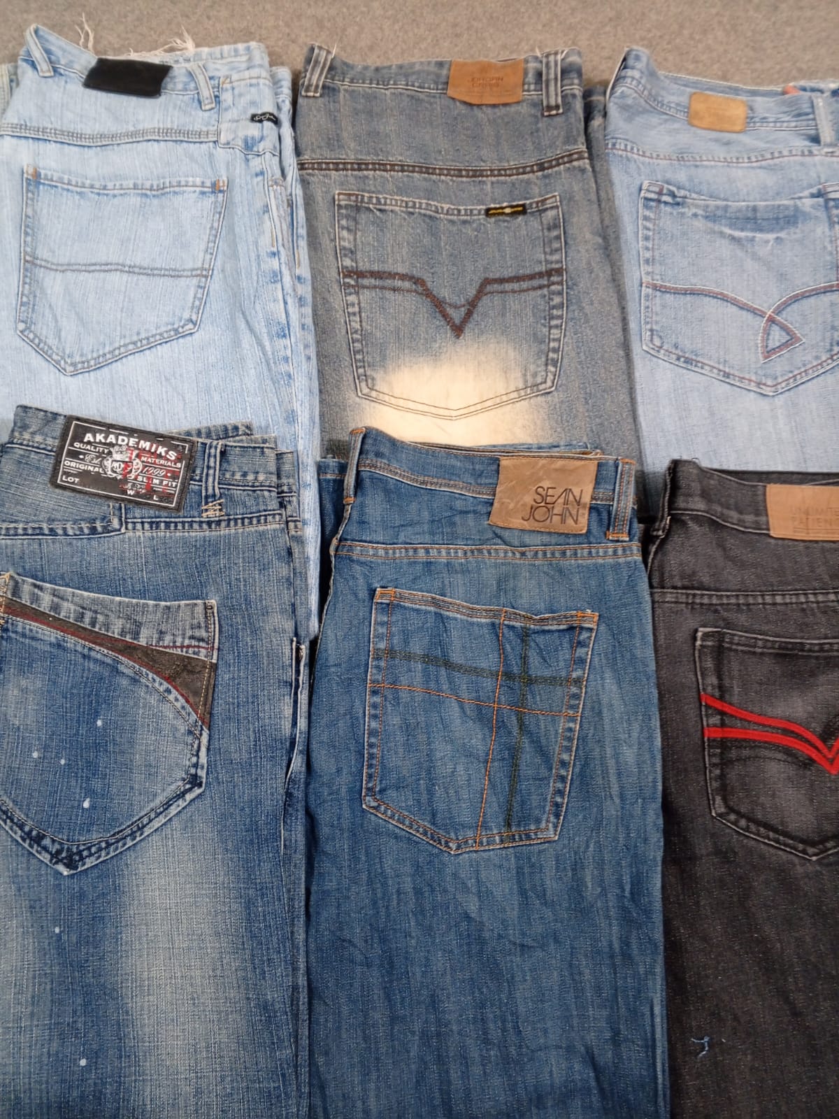 HD1299 Men Baggy Designer Jeans