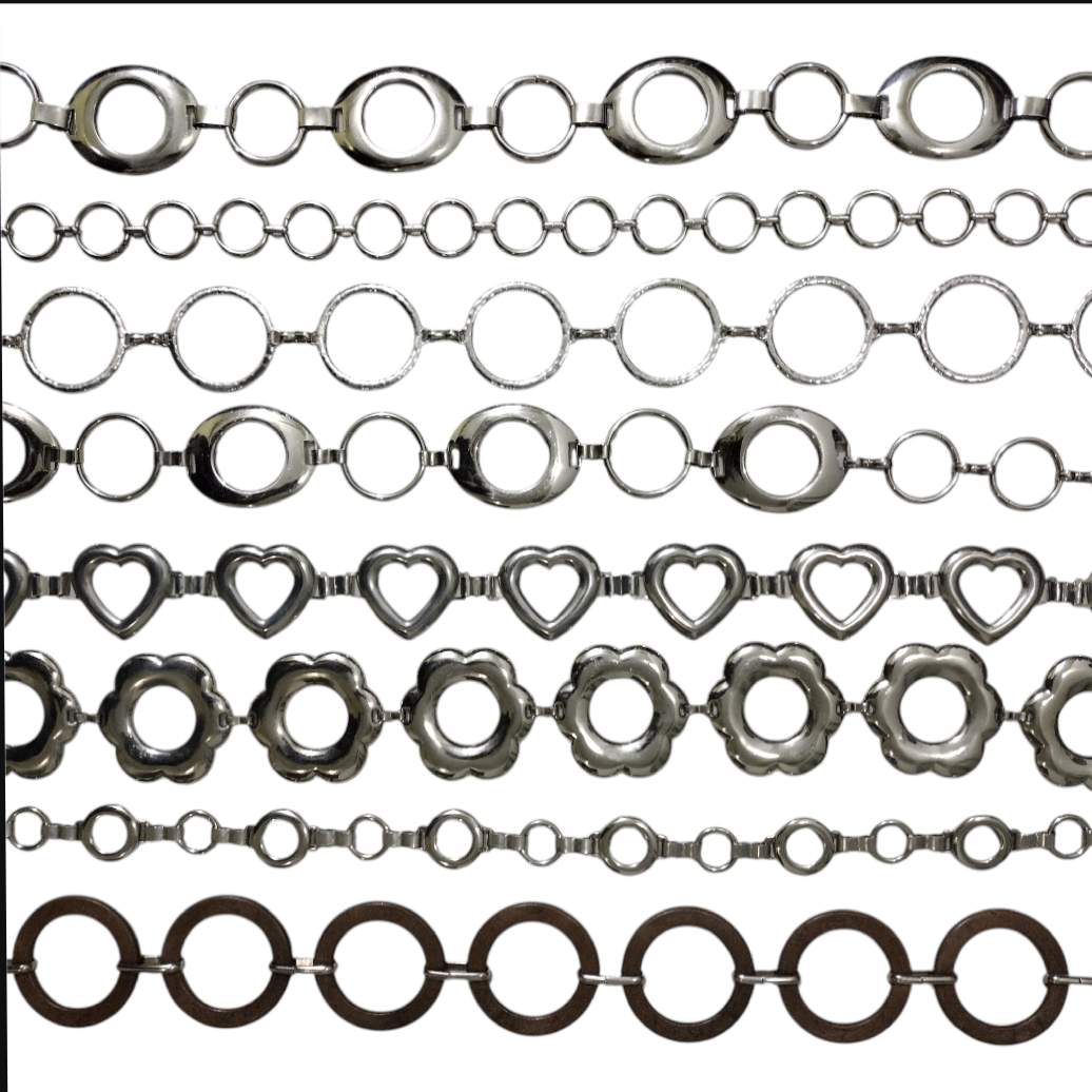 Y2Kシルバーチェーンベルト