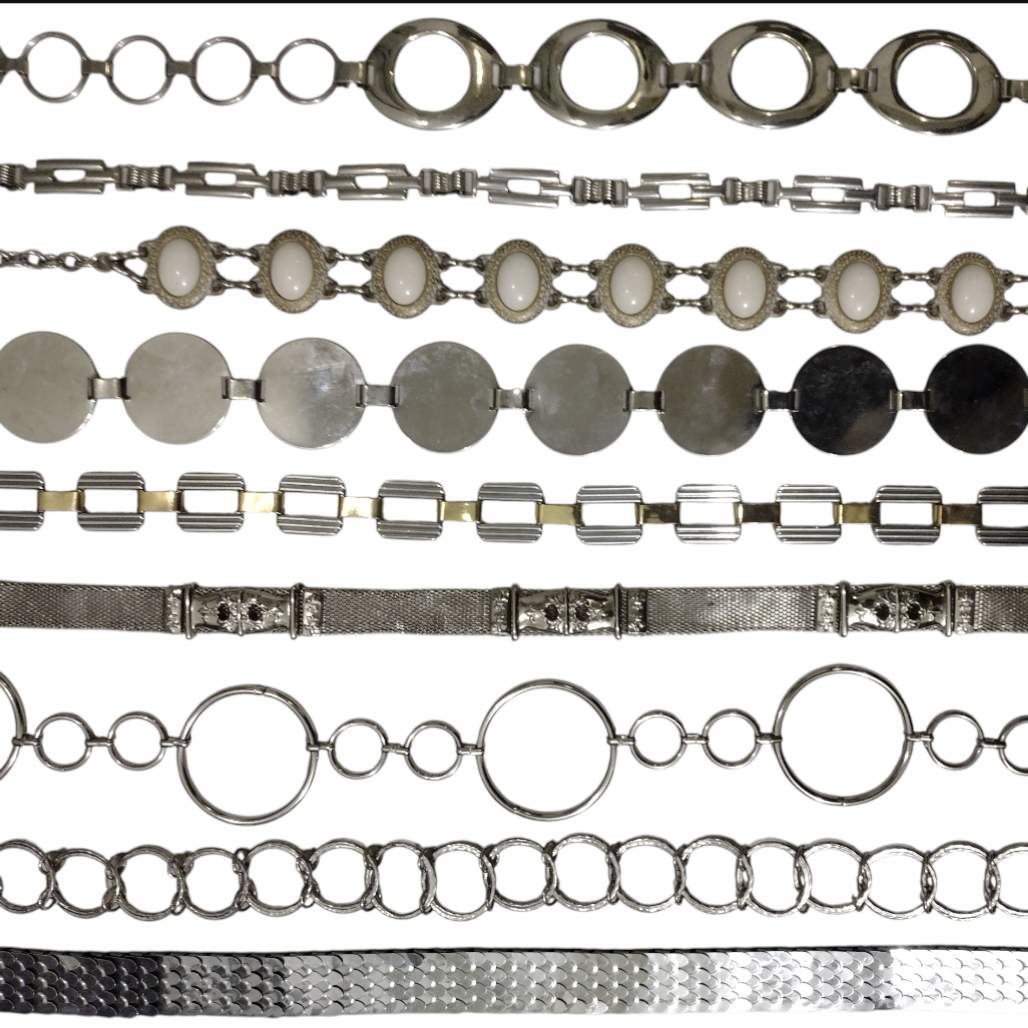 Y2Kシルバーチェーンベルト