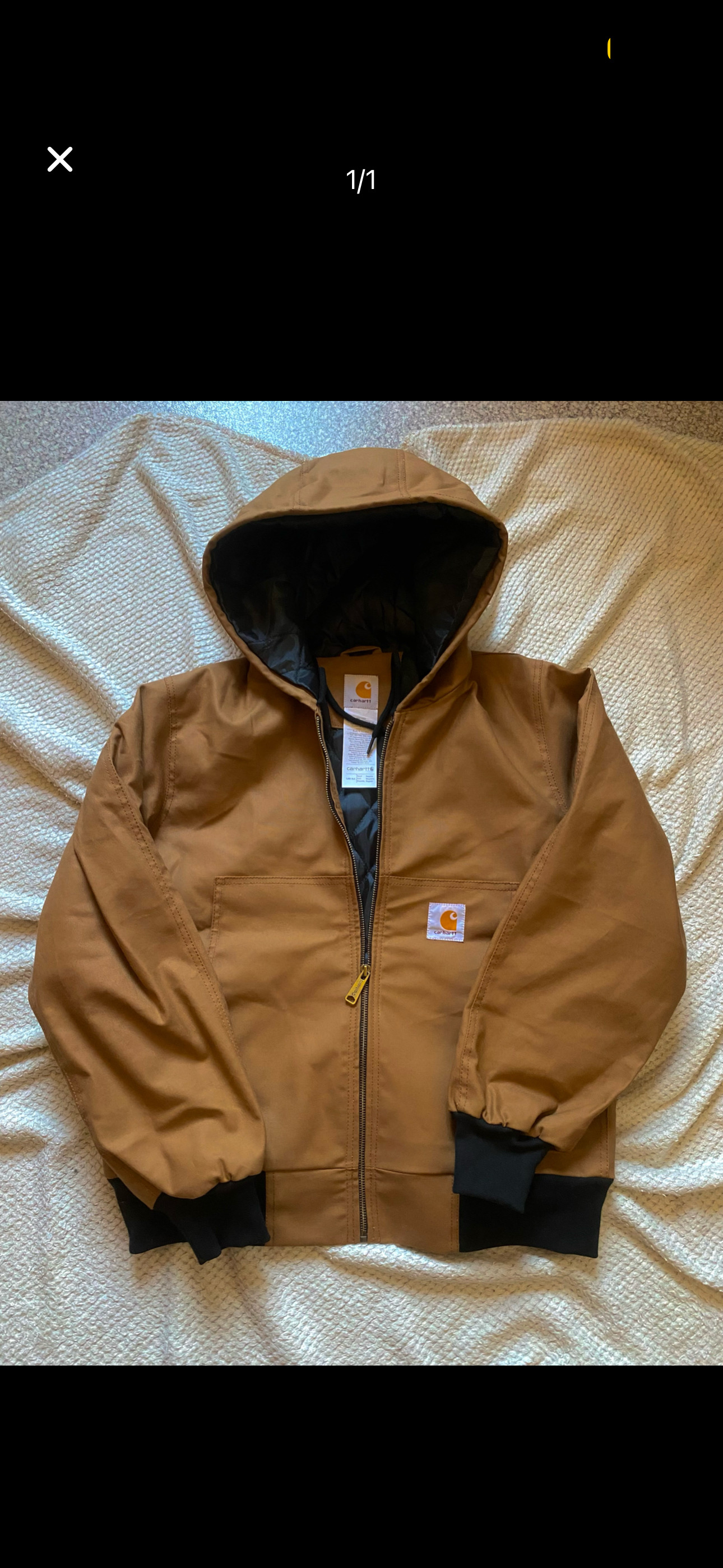 「Carhartt Active Dark Camel Rework Style Jackets」