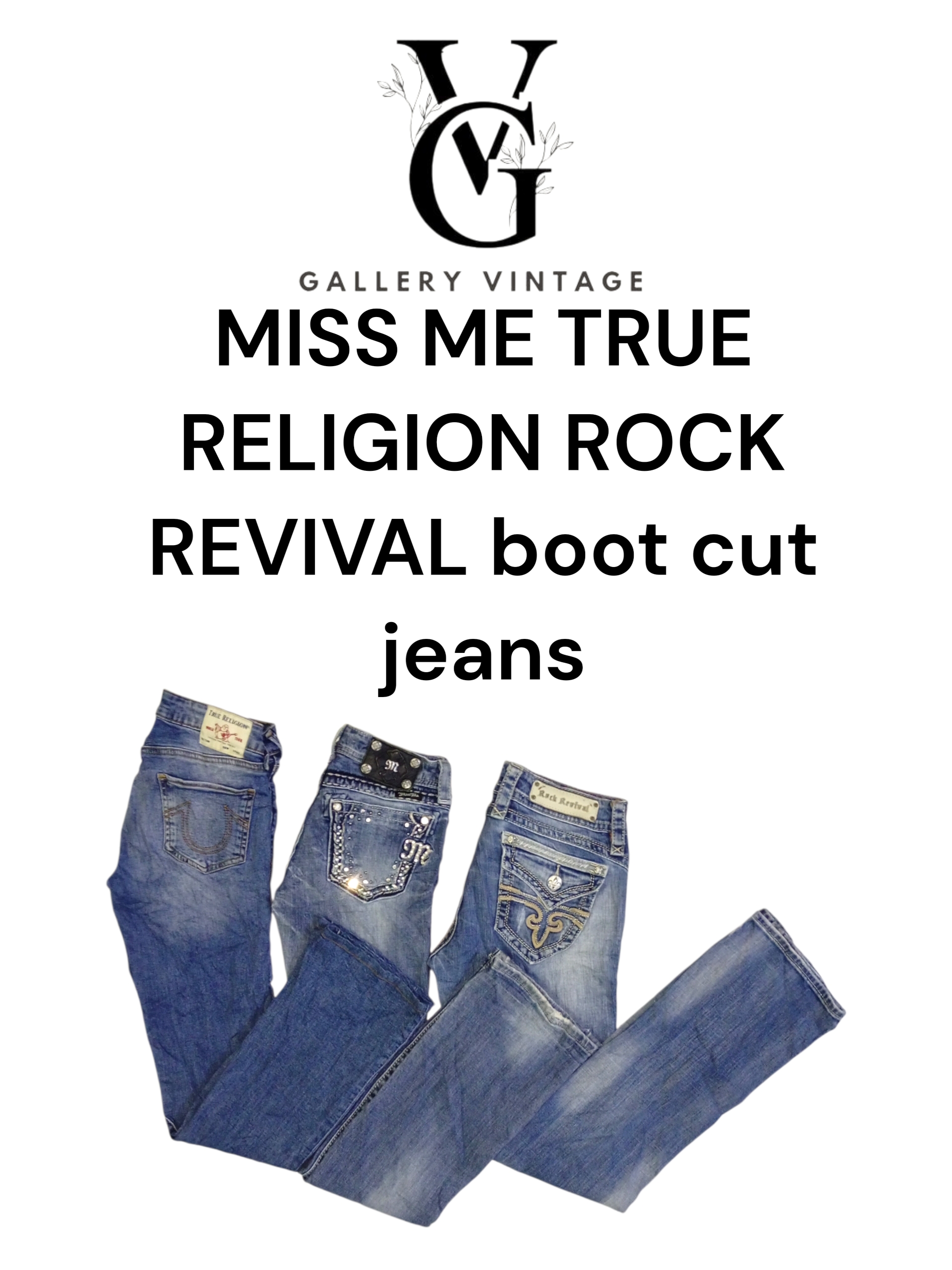MISS ME TRUE RELIGION ROCK REVIVAL ブーツカットジーンズ