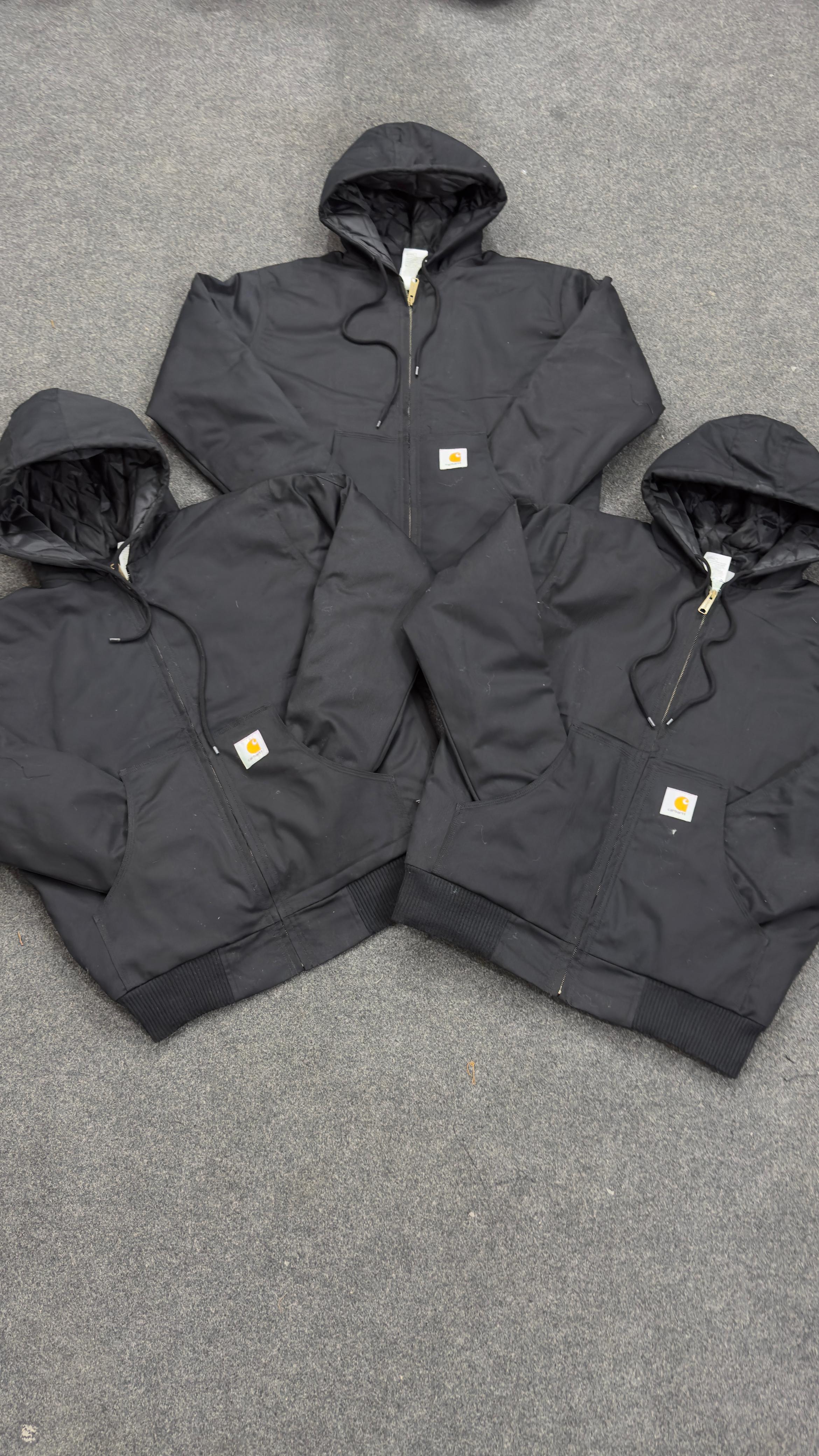 カーハート アクティブ ウェア ブラック リワーク スタイル ジャケット