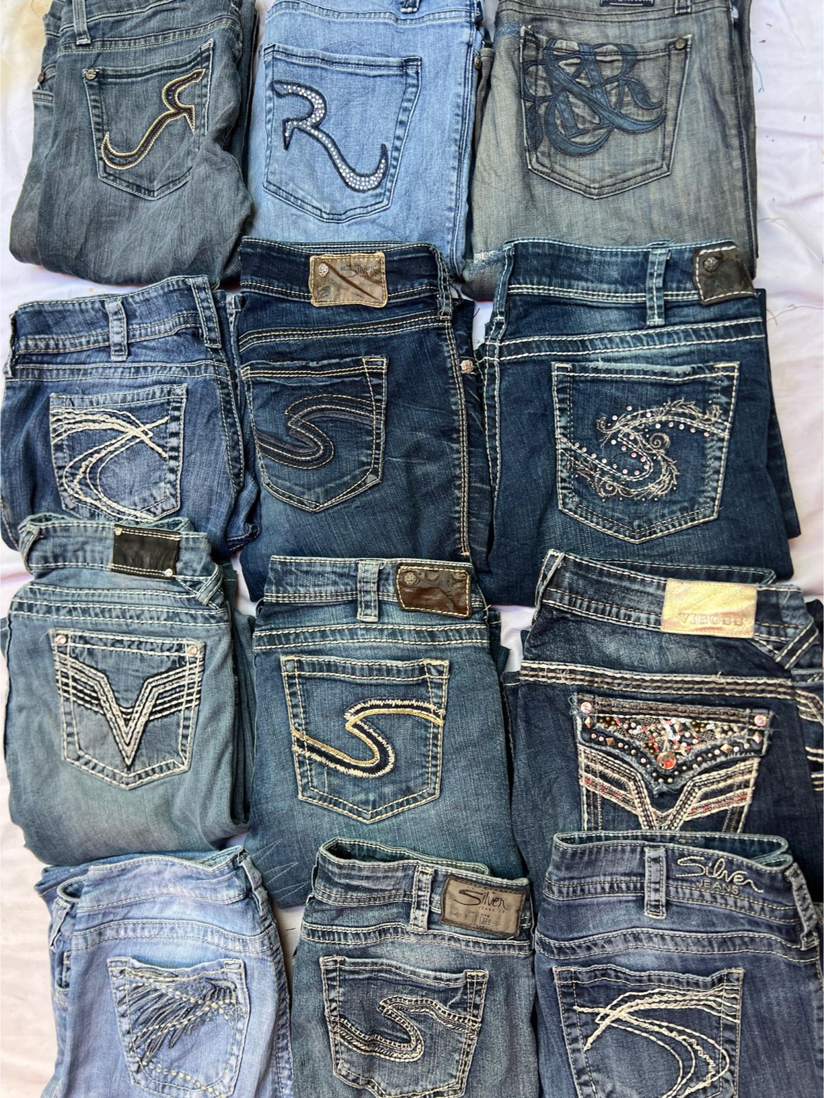 「VIGOSS AND OTHER MIX BRANDS JEANS (4020)」