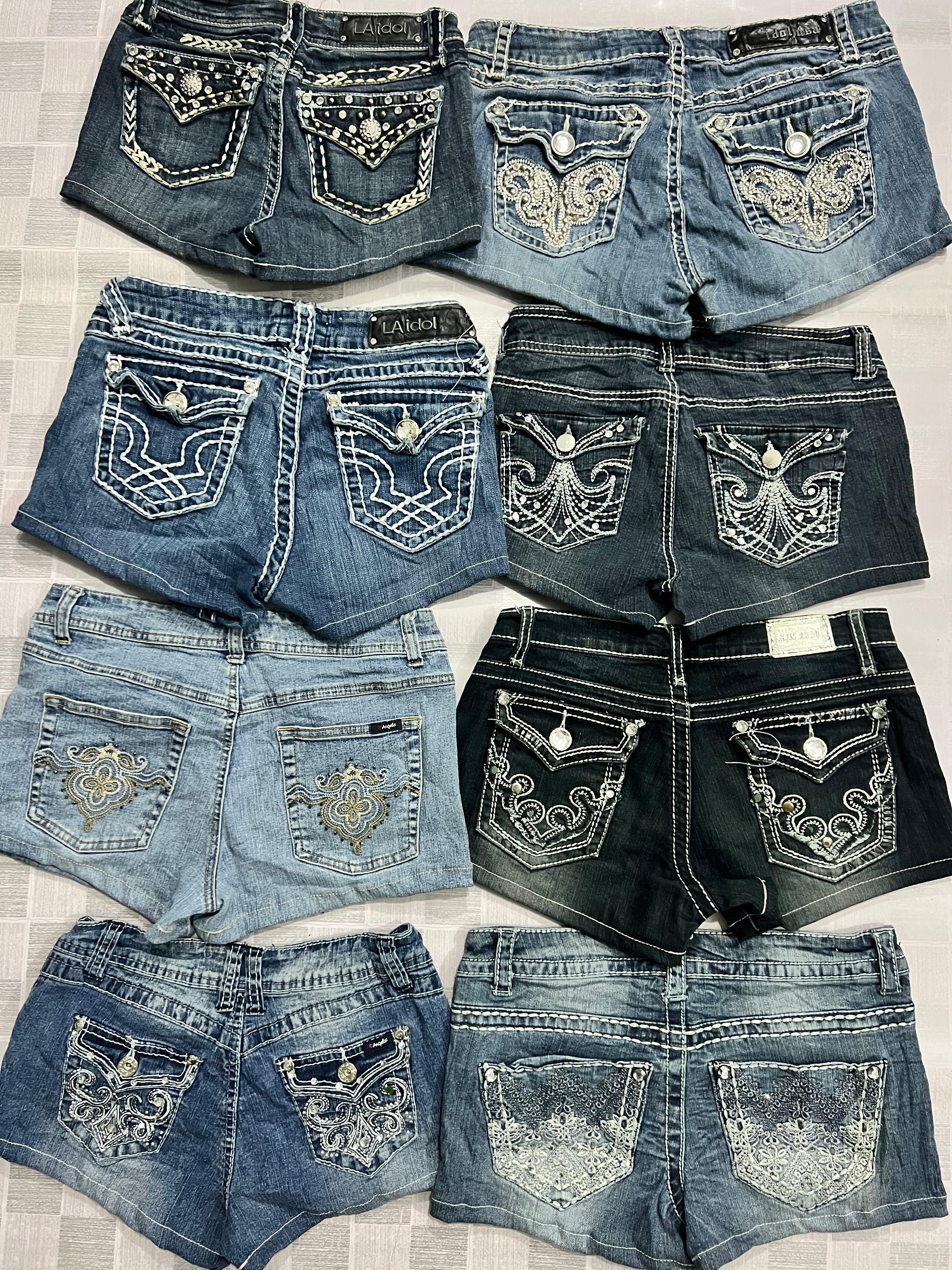 R350 Upcycled Ladies Embellished Sexy Hot Shorts