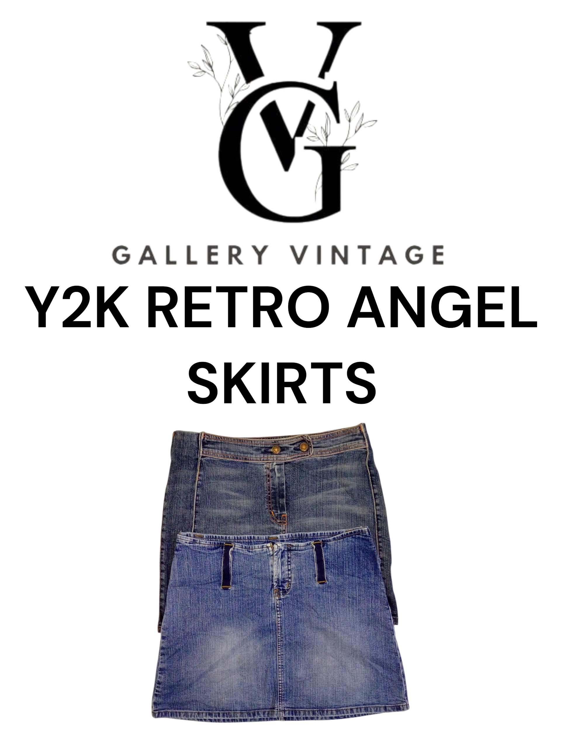 Y2K RETRO ANGEL SKIRTS