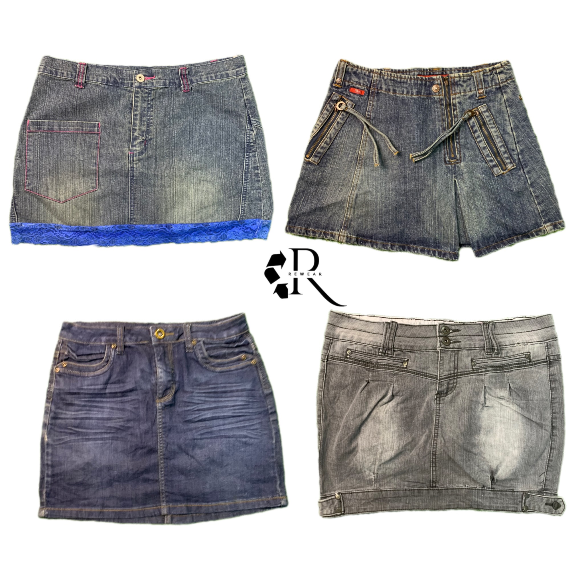 Y2K NYC IT Girl Denim Mini Skirts RW-1437