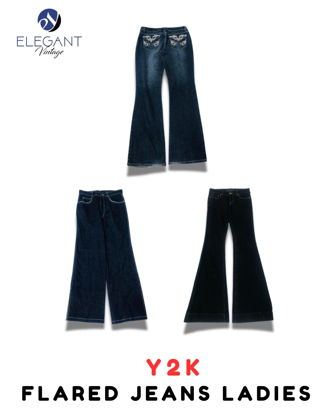Y2K Flared Jeans Ladies - EV1936