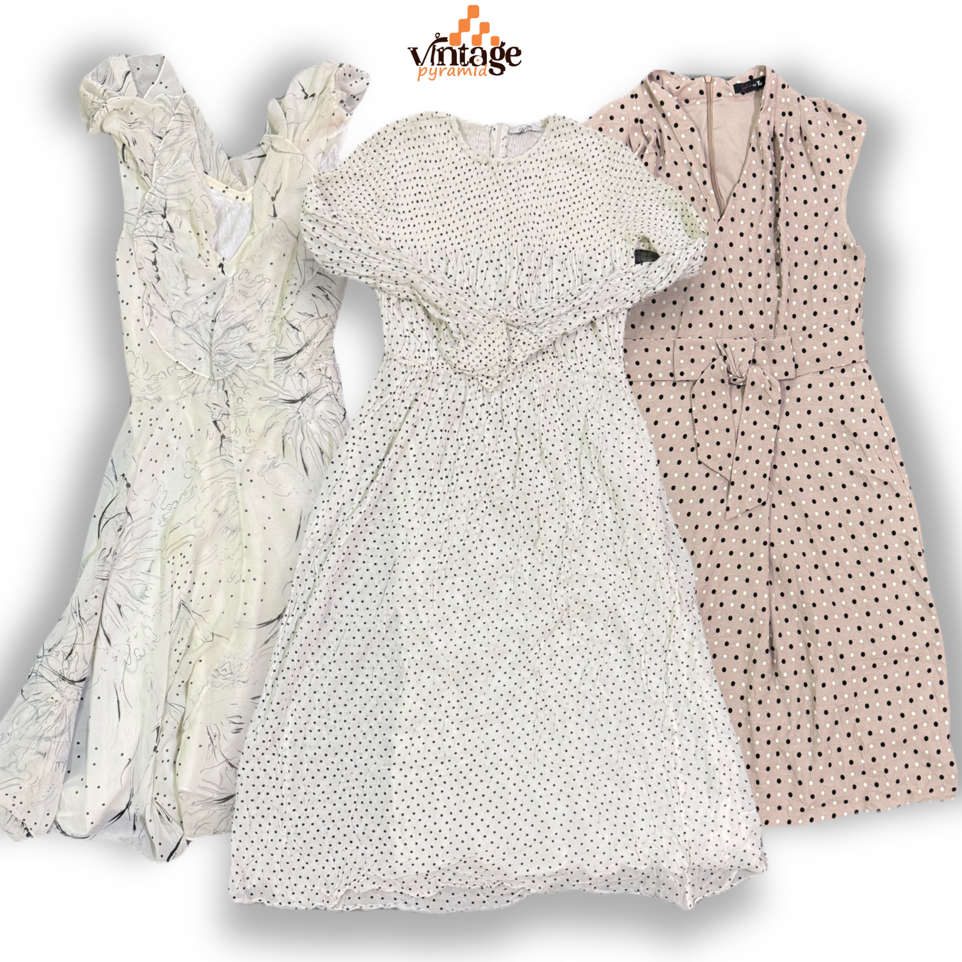 VPX1007 Y2K Polkadot Dresses