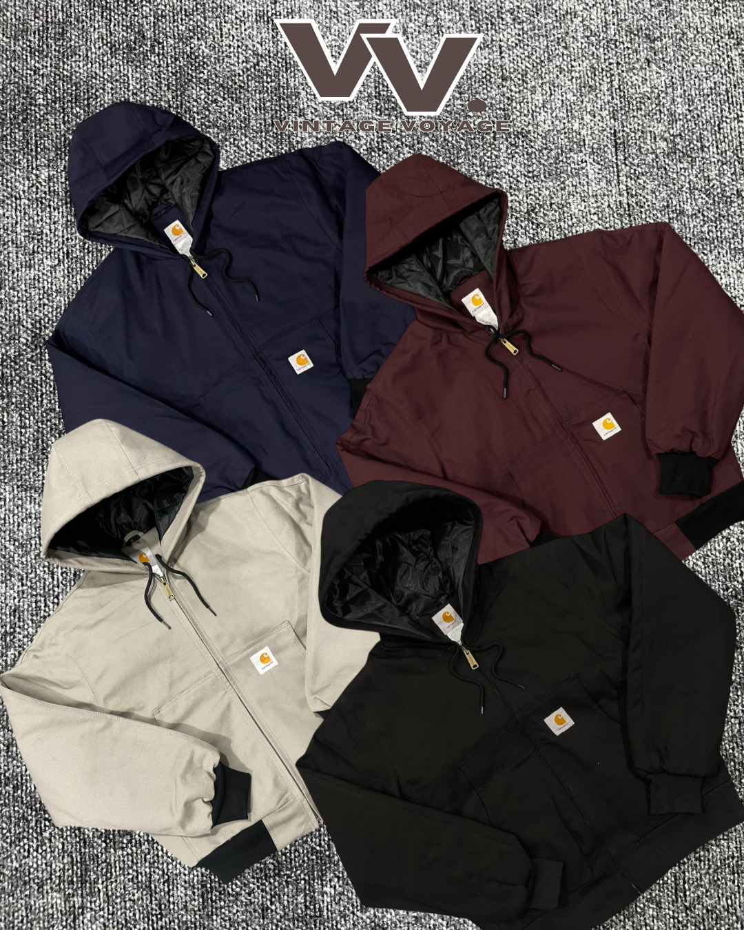 Carhartt style retravaillé mélange de couleurs vestes actives #12126