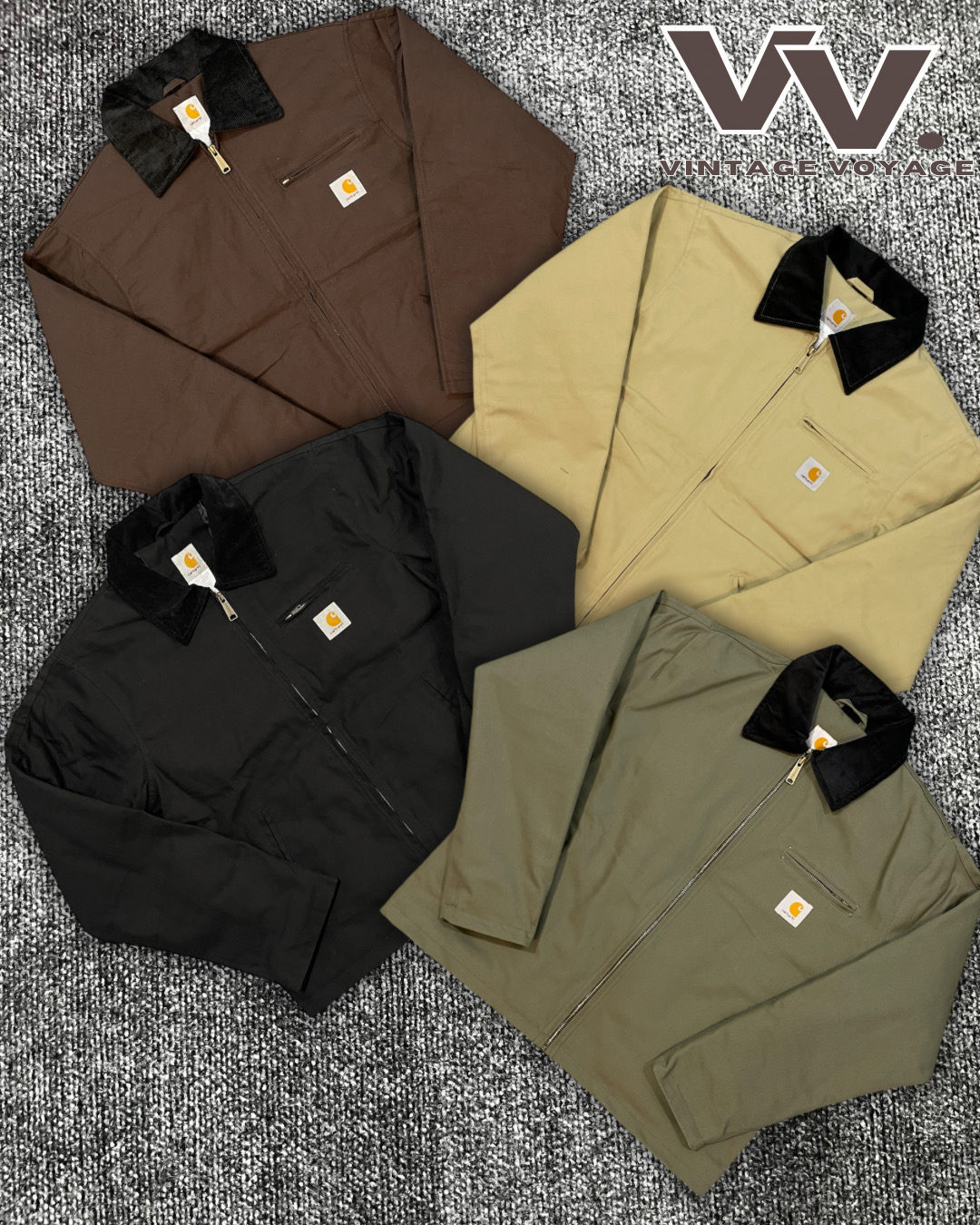 Vestes Detroit couleur mixte style retravaillé Carhartt #12126