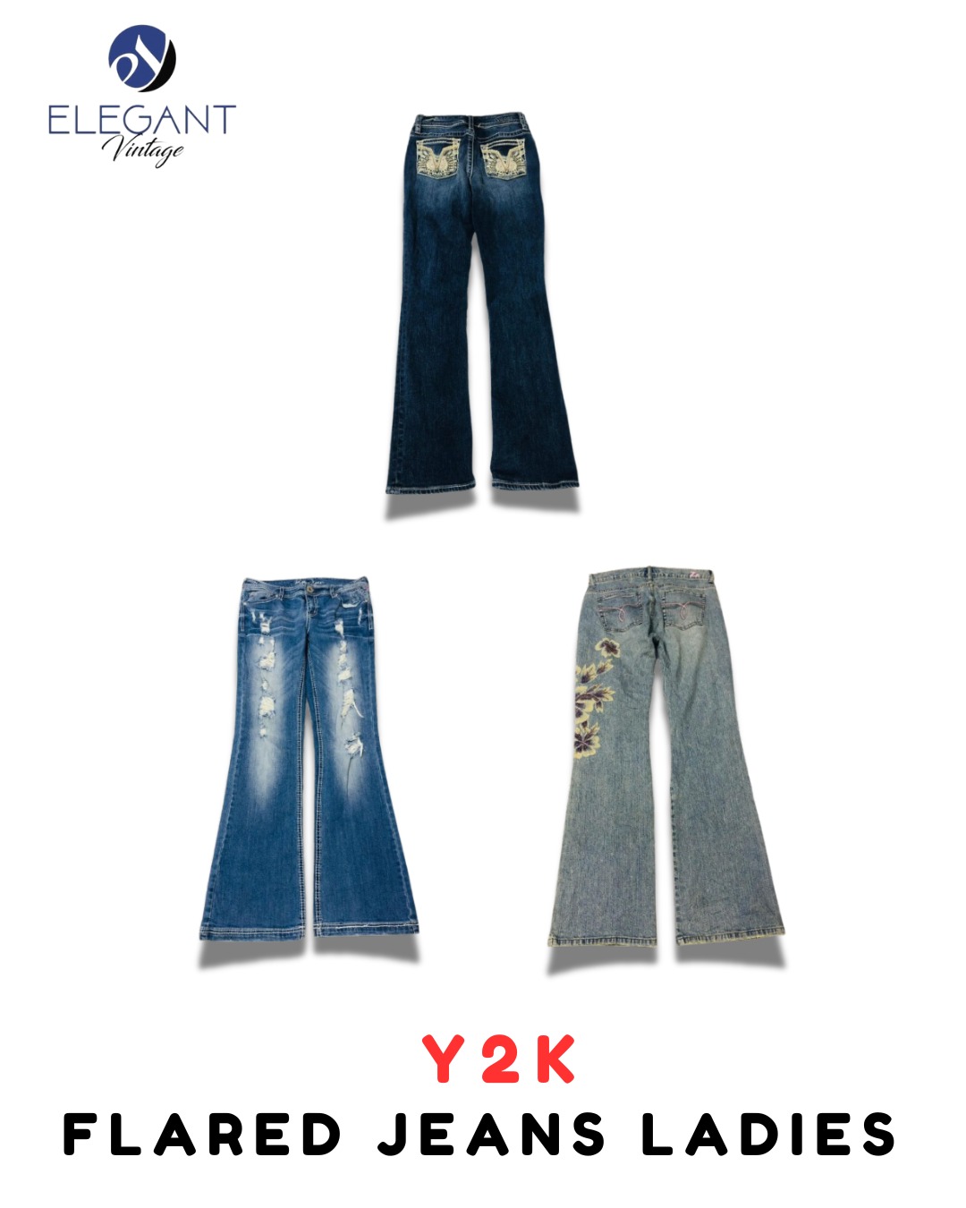 Y2K Flared Jeans Ladies - EV1939