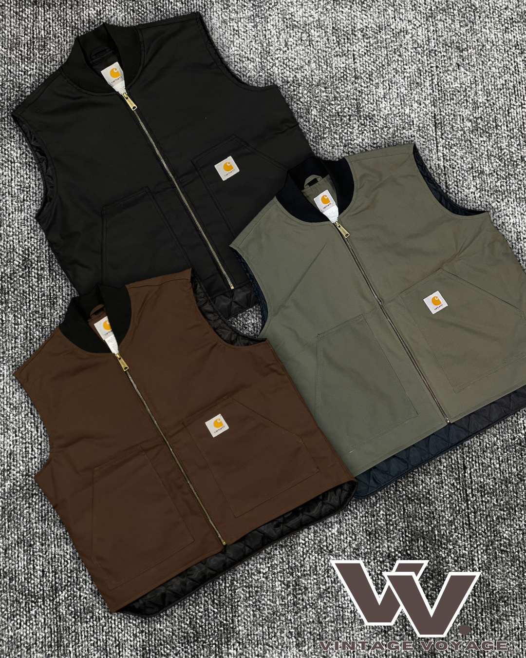 Carhartt reworked style mix colour gilets #12126