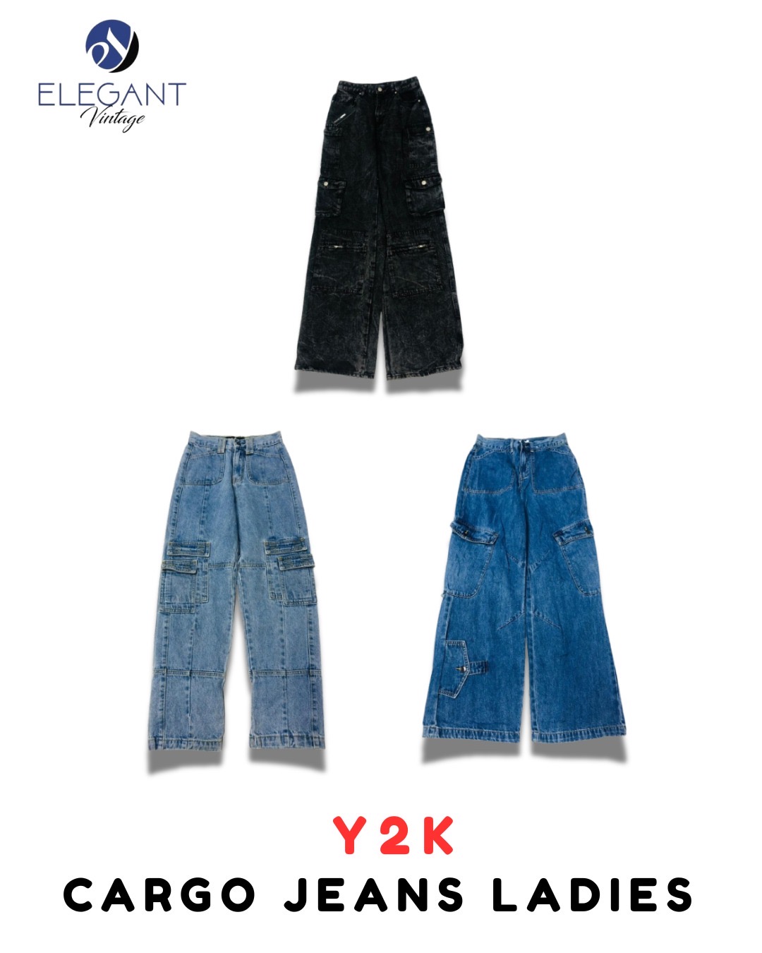 Y2K Cargo Jeans Damen - EV1943