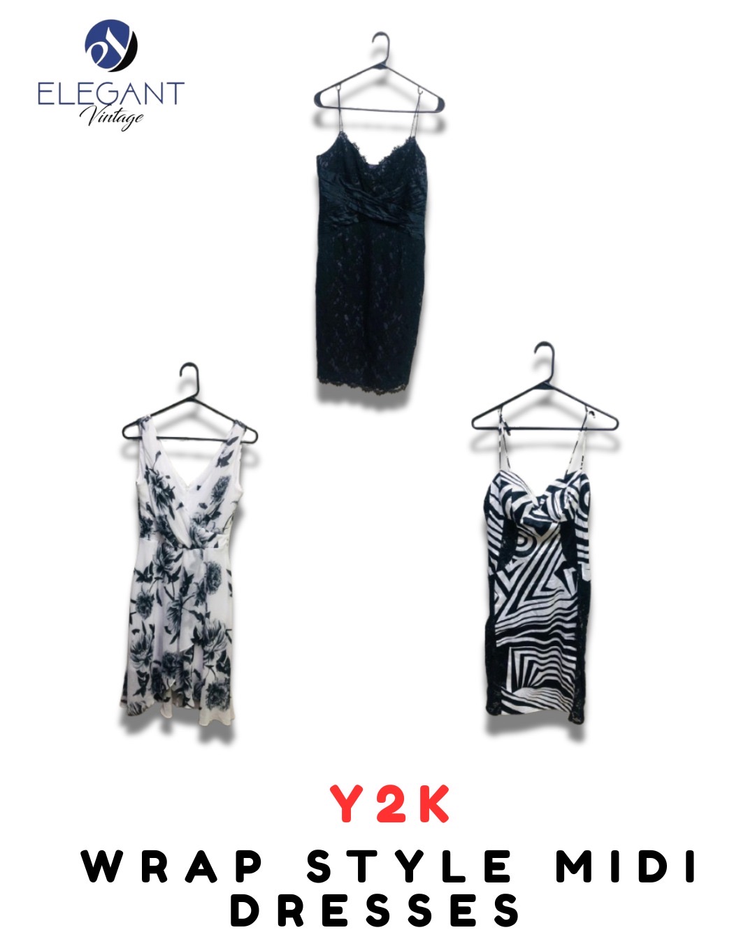 Y2K Warp Style Midi Dresses - EV1947