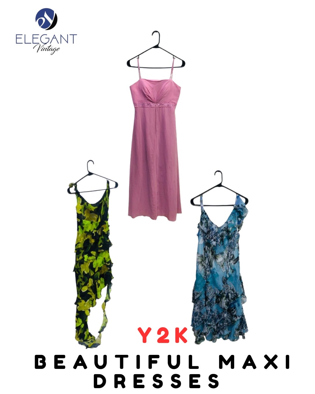 Y2K Beautiful Maxi Dresses- EV1969