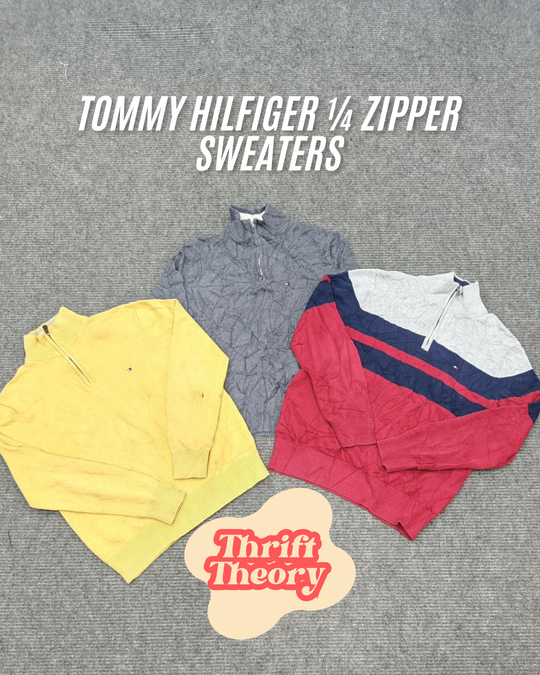トミーヒルフィガー 1/4ジッパーセーター - (12/01)