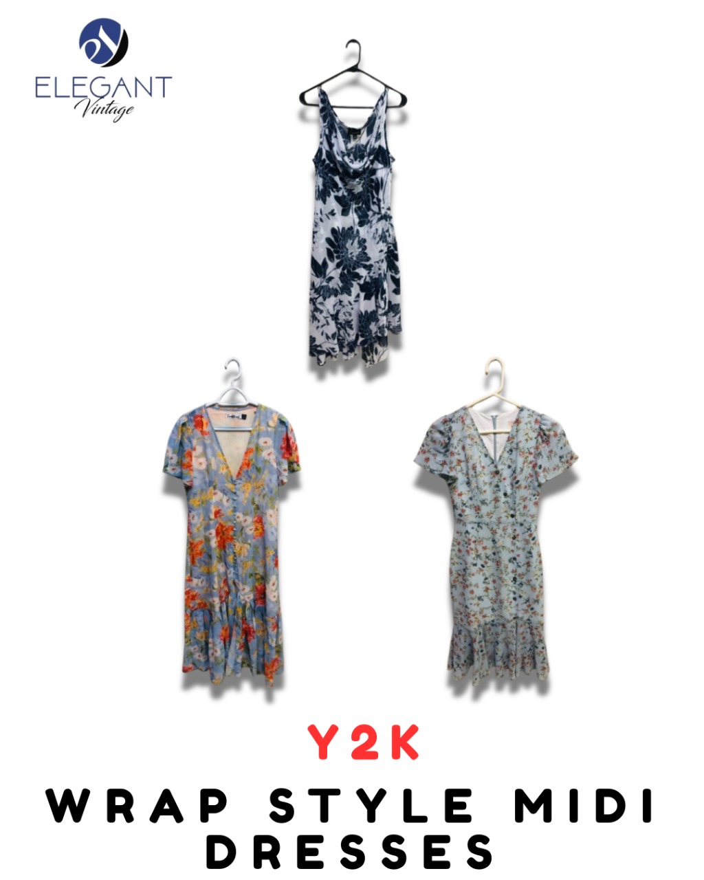 Y2K Warp Style Midi Dresses - EV1976