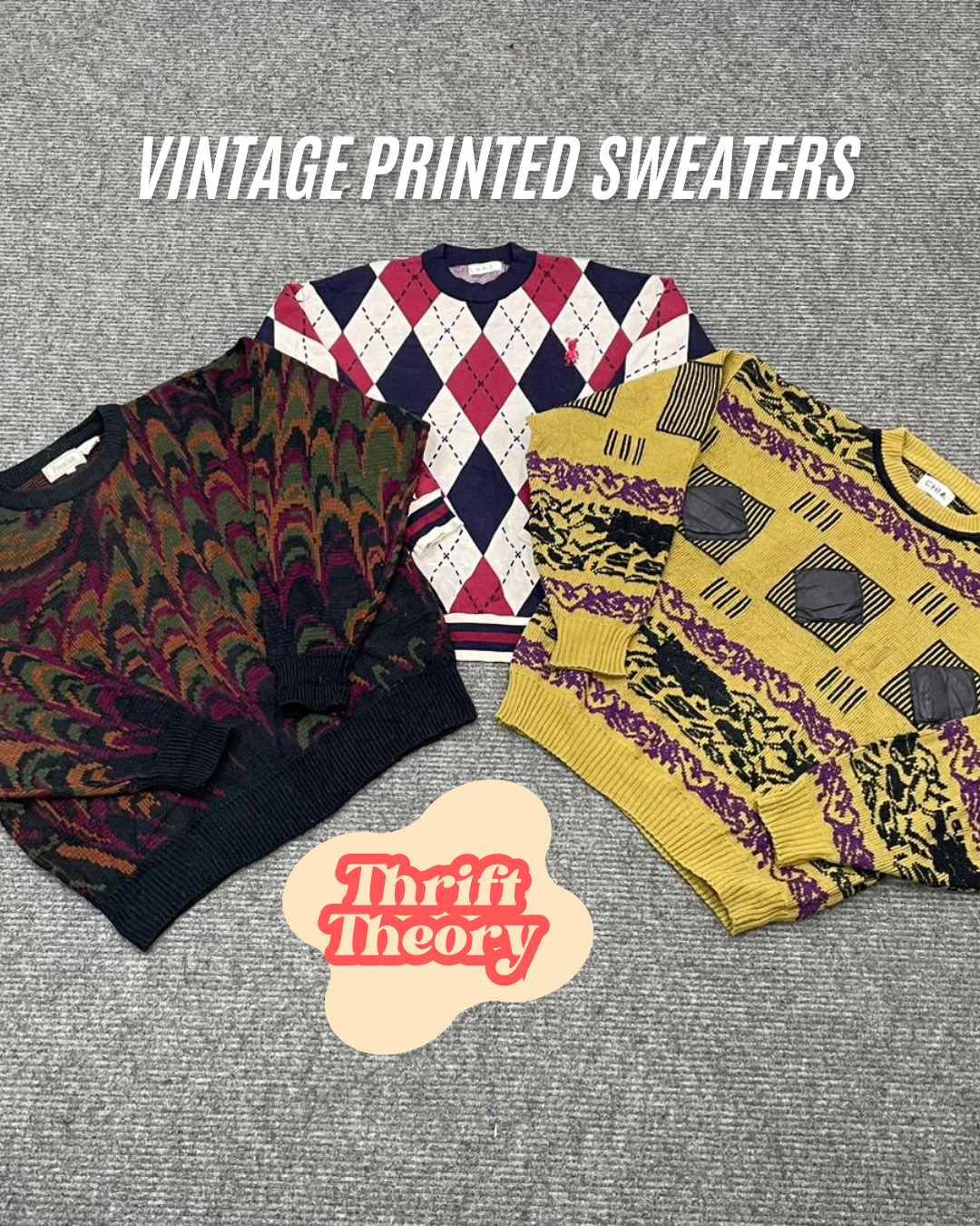 ビンテージプリントセーター - (12/01)