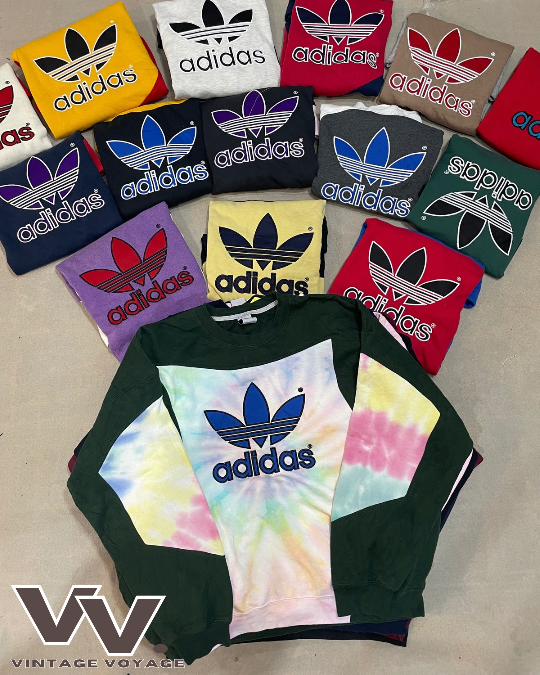 Adidas überarbeitete Stil Patchwork Sweatshirts #12126