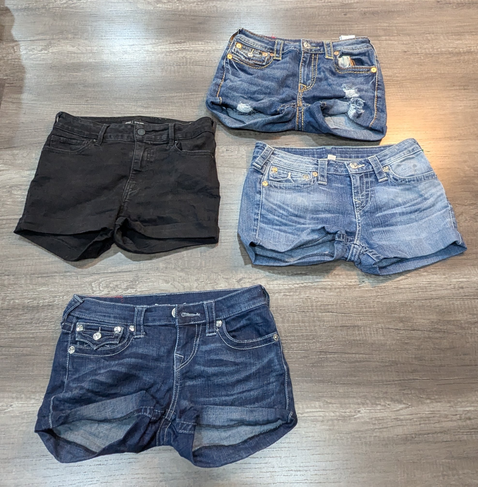 2053 - Upcycled True Religion Shorts