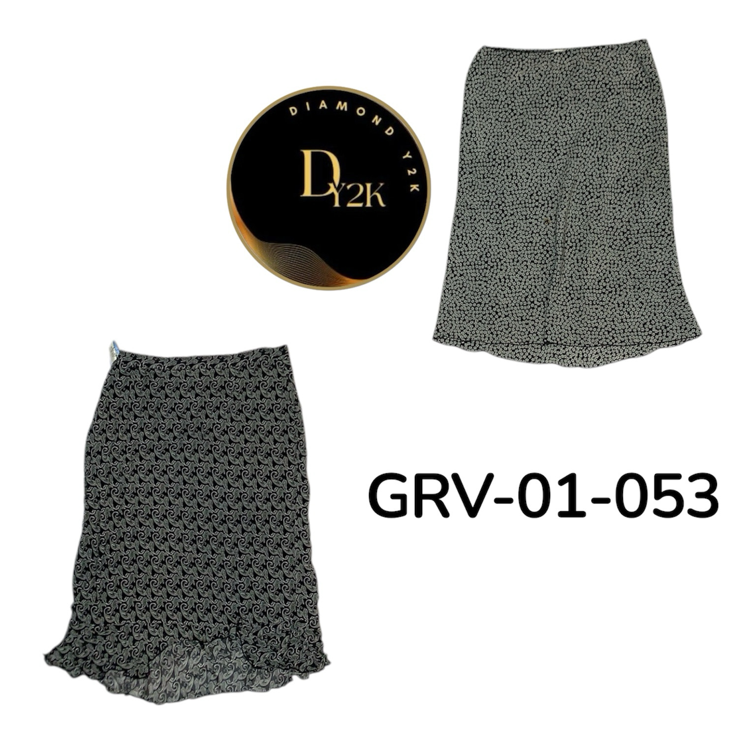 Gonna Maxi Poly Retro Y2K per Donne (GRV-01-053)