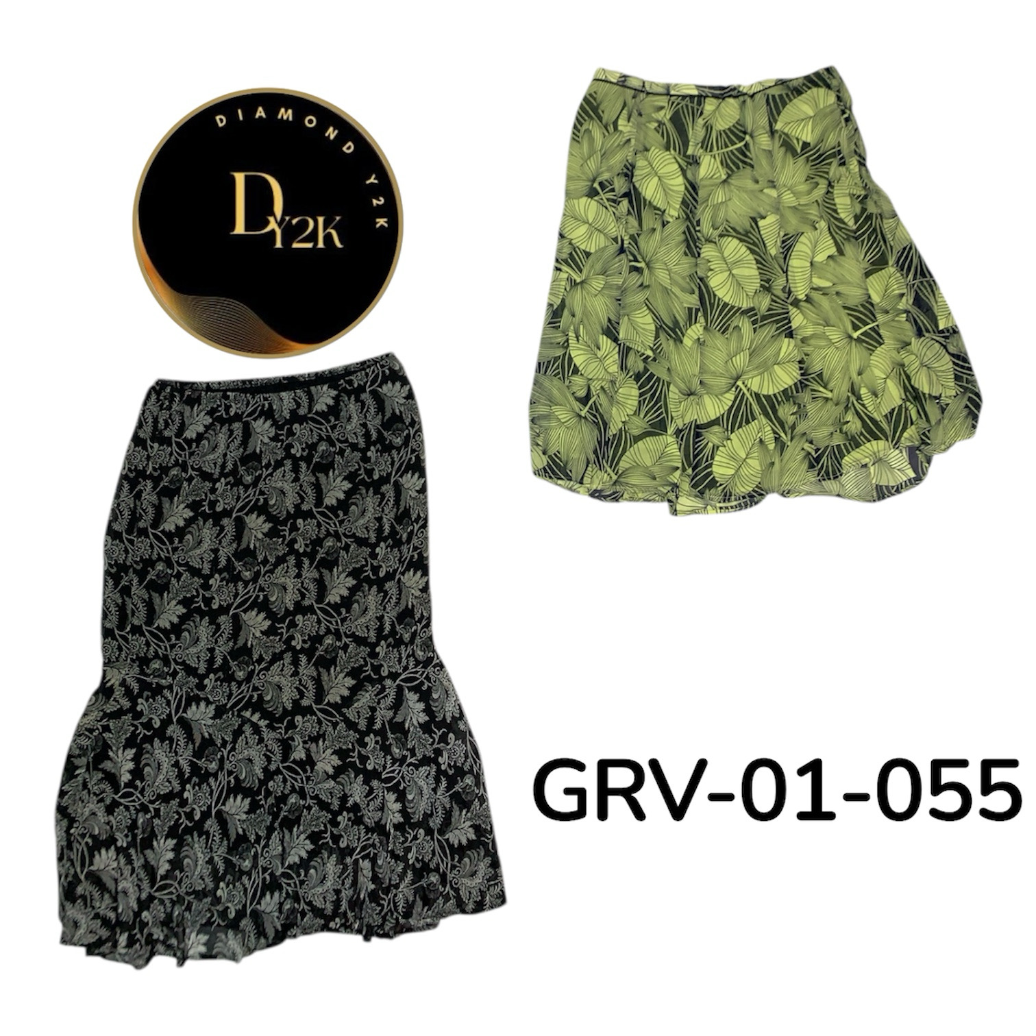 2000s Y2K Poly Skirt – Trendy Vintage Look (GRV-01..
