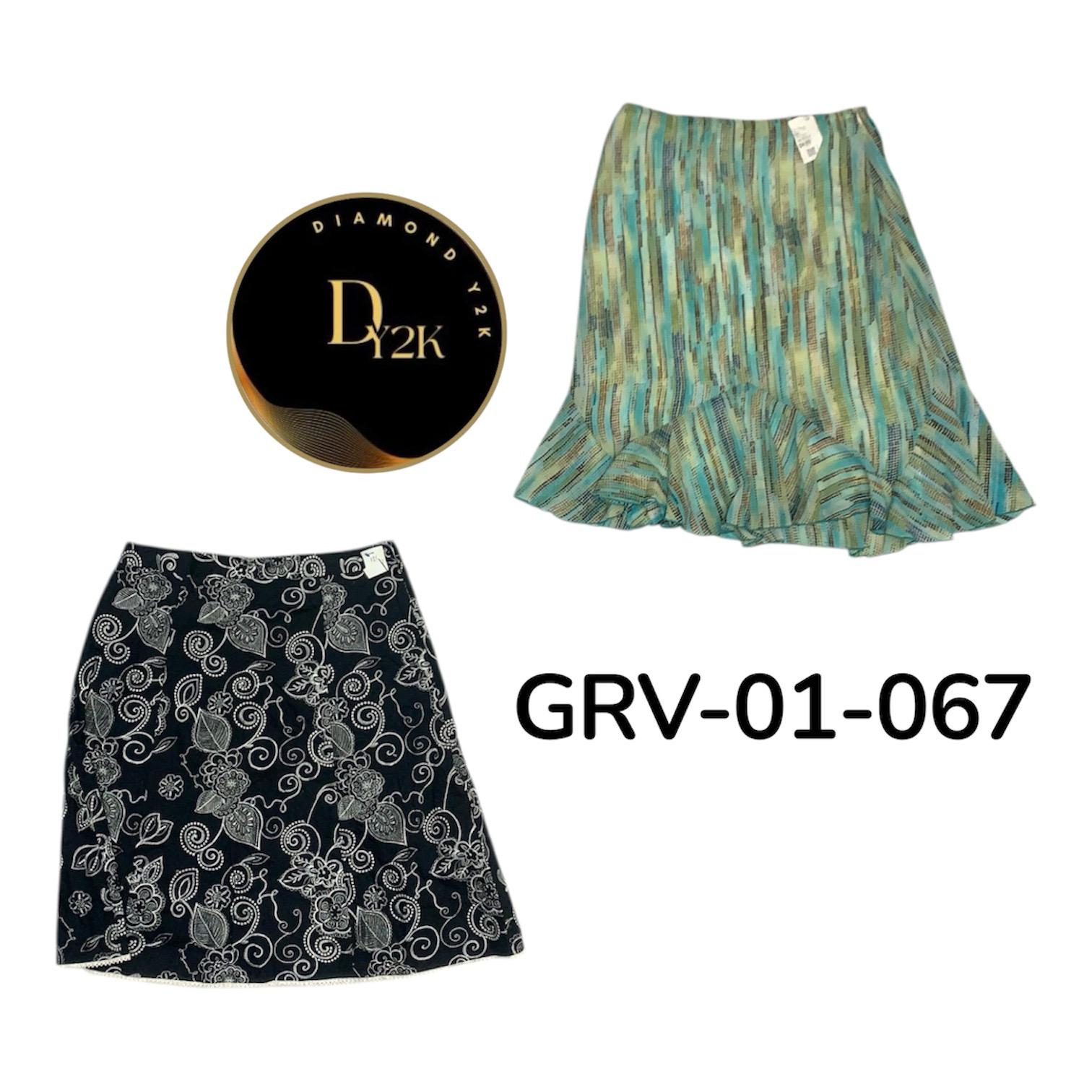 Vintage Y2K Poly Skirt – Casual & Party Wear (GRV-..
