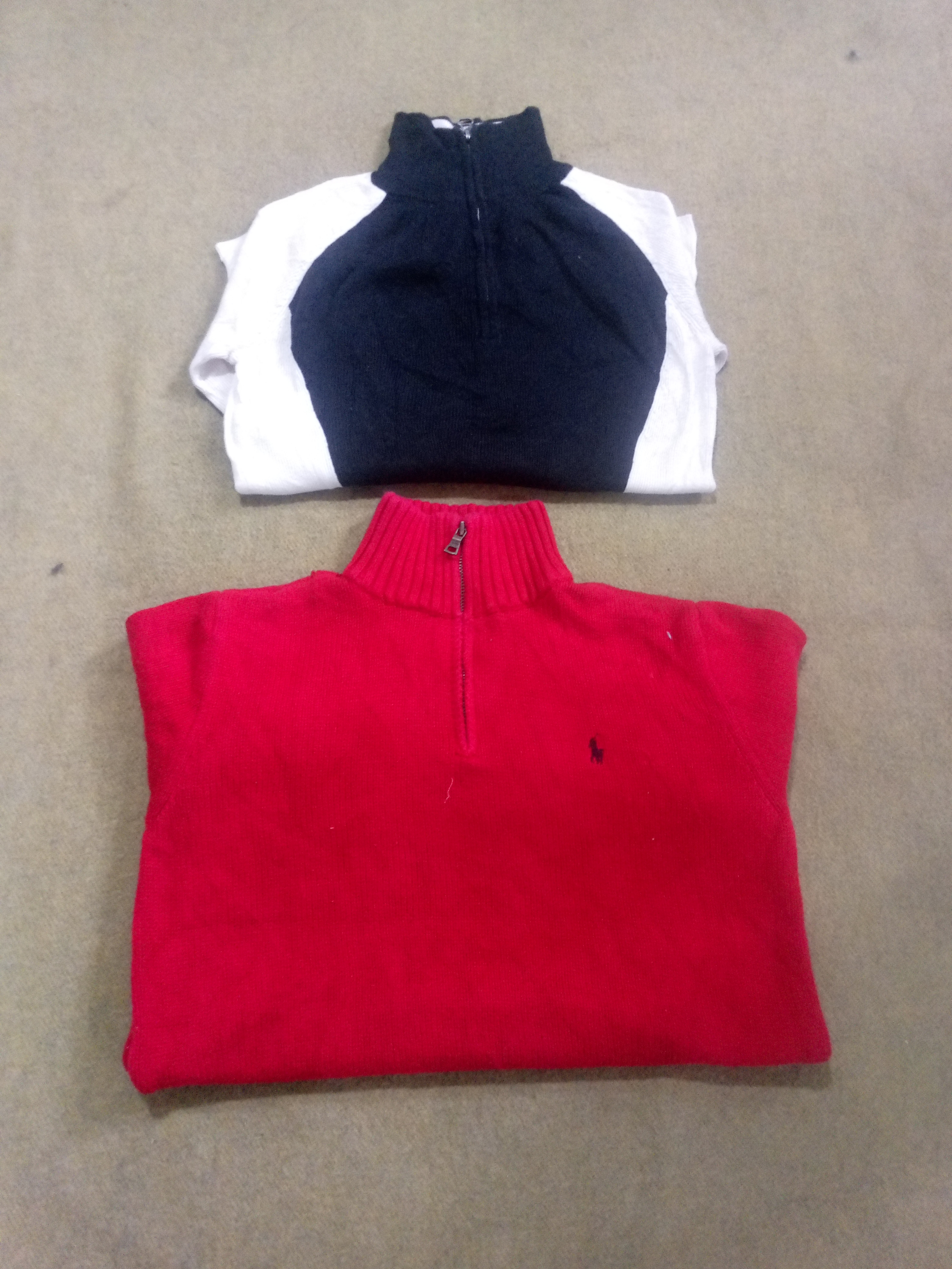 ポロ 1/4 ジップ セーター