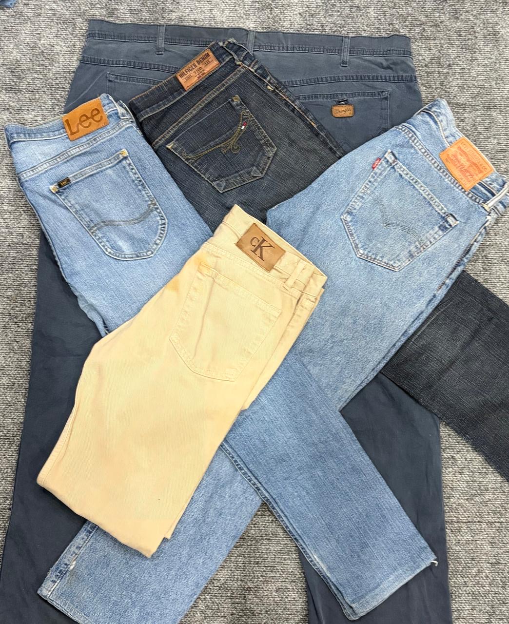 mixed branded jeans