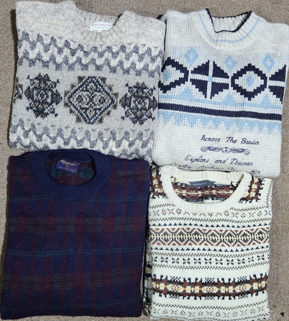 Mix Unbranded Coogi Style Sweater