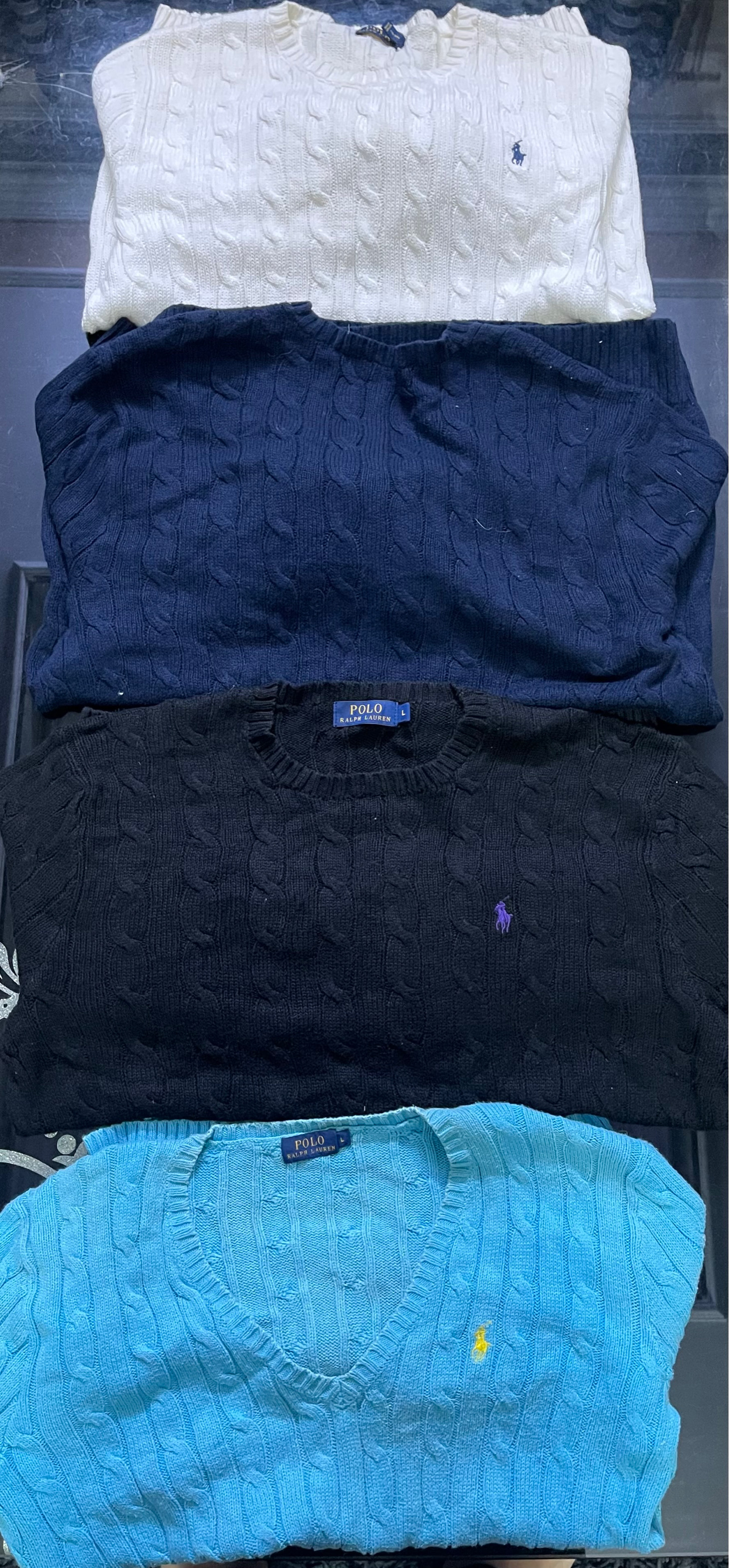 Ralp lauren mix bundel cabel knit and 1/4 zips