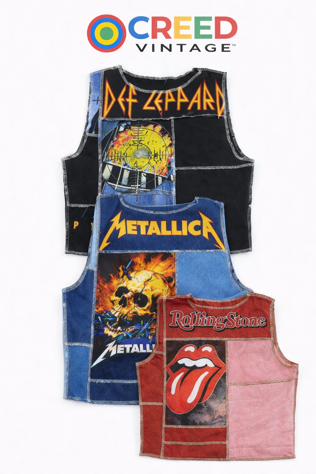 CR1119 Upcycled Graphic Patch Tank Top