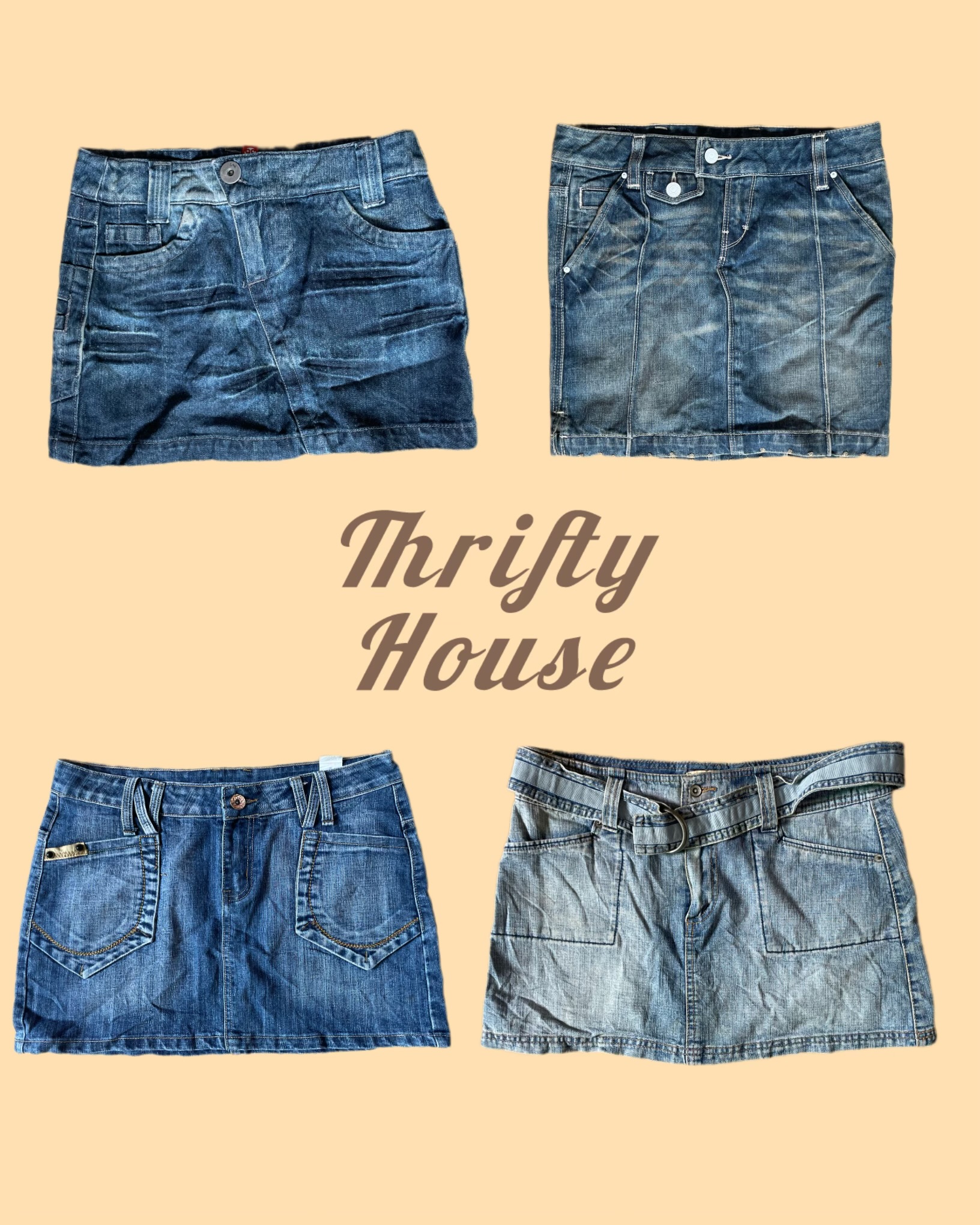 Classical Denim Mini Skirts(TH/087)