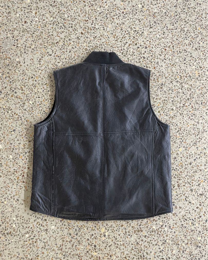 Veste en cuir upcyclé