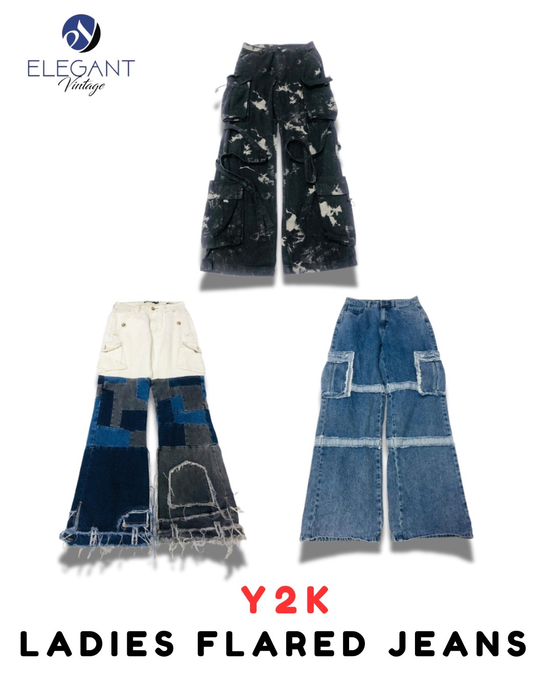 Y2K Damen Glockenjeans - EV2027