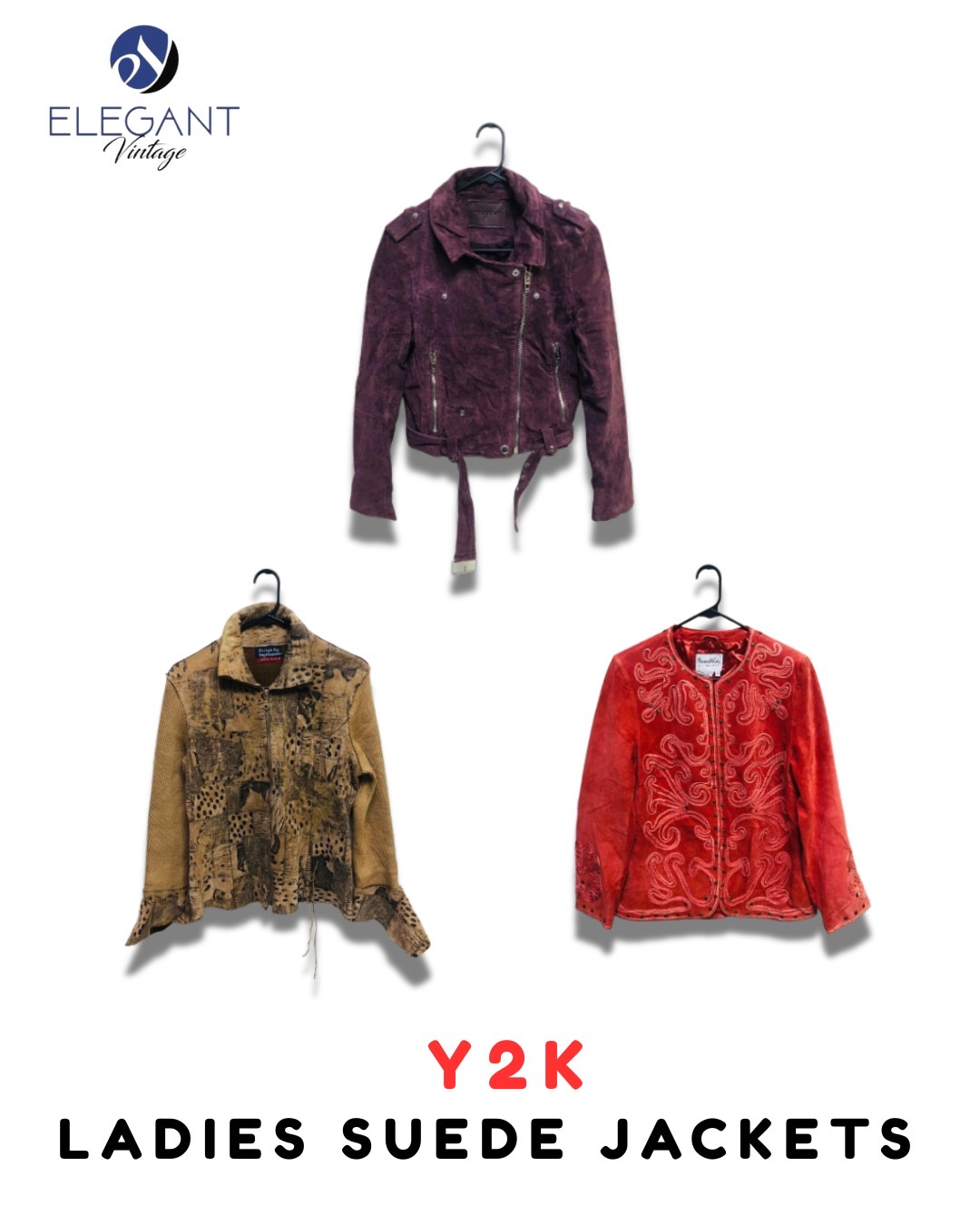 Vestes en daim pour femmes Y2K - EV2032