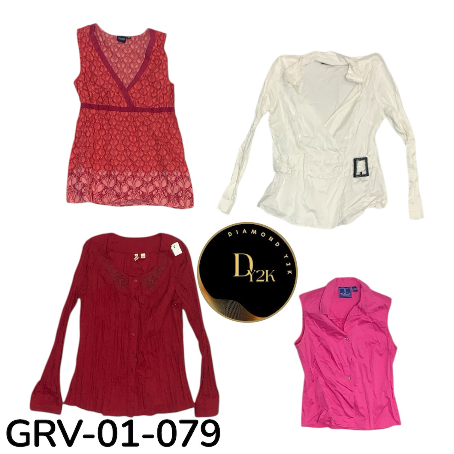 Y2K Inspired Blouse – 2000s Fashion Statement (GRV-01-079)