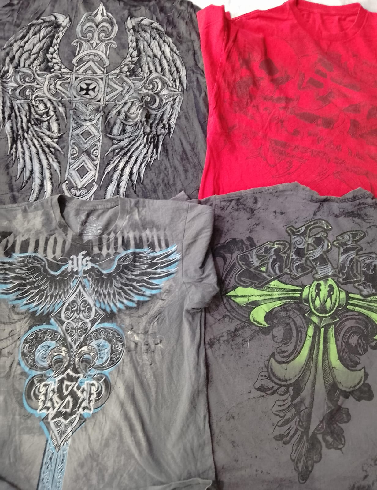 CR5885  Skull Graphic T-Shirts – Mixed Sizes (Grade C)