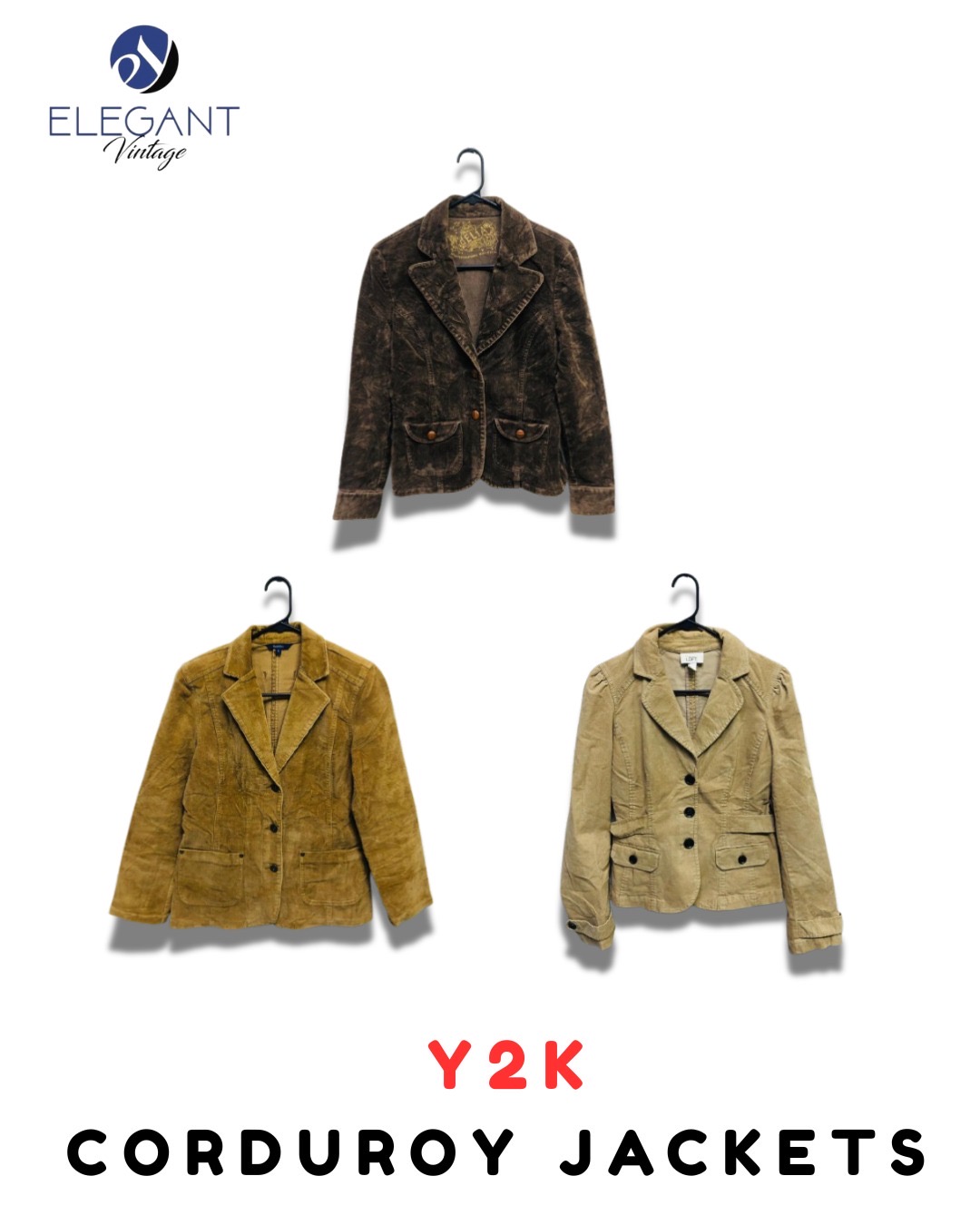 Y2K Corduroy Jackets - EV2037