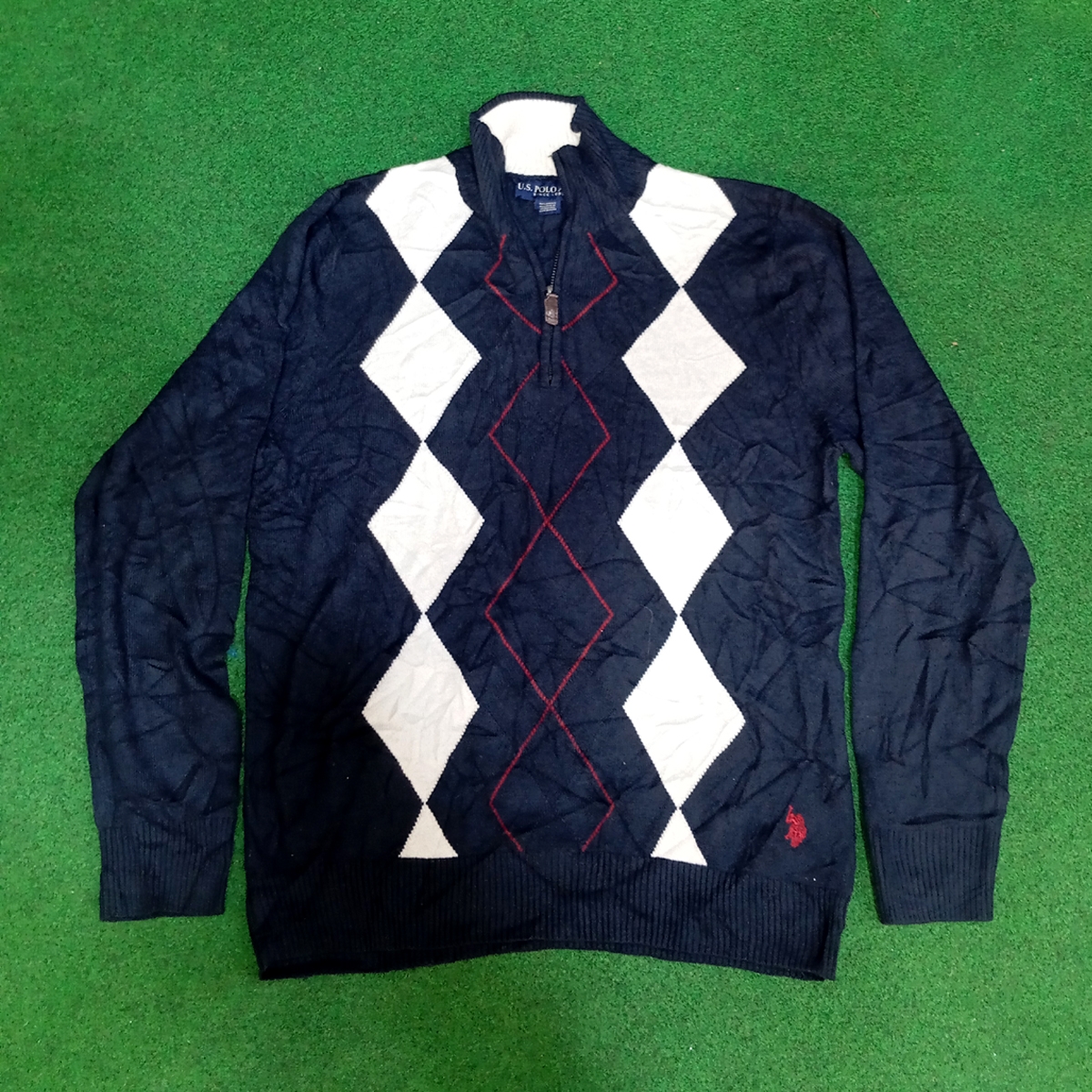 Mms069 Us Polo Assn Half Zip