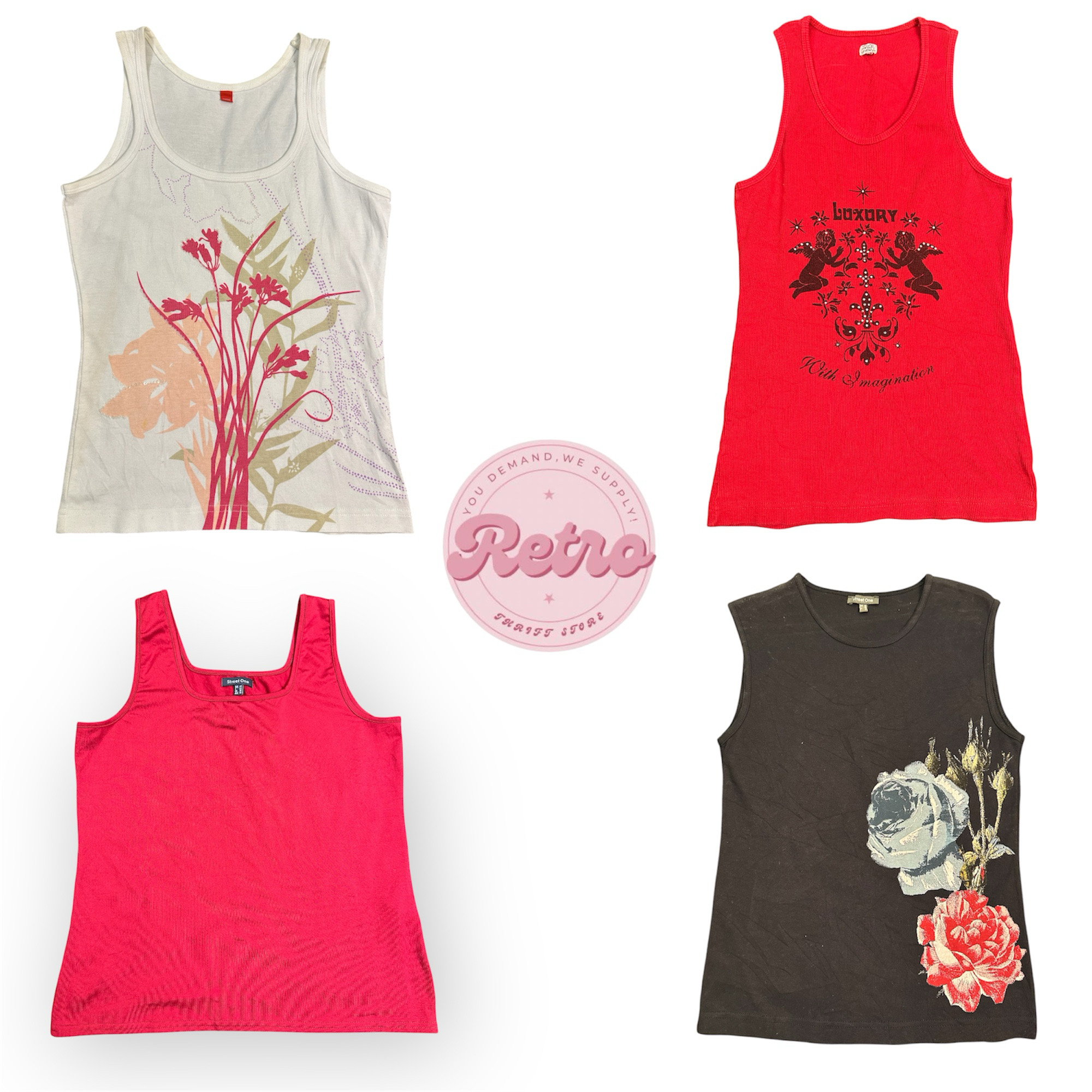 Y2k Red Alert Top — Valentine Edit (E)