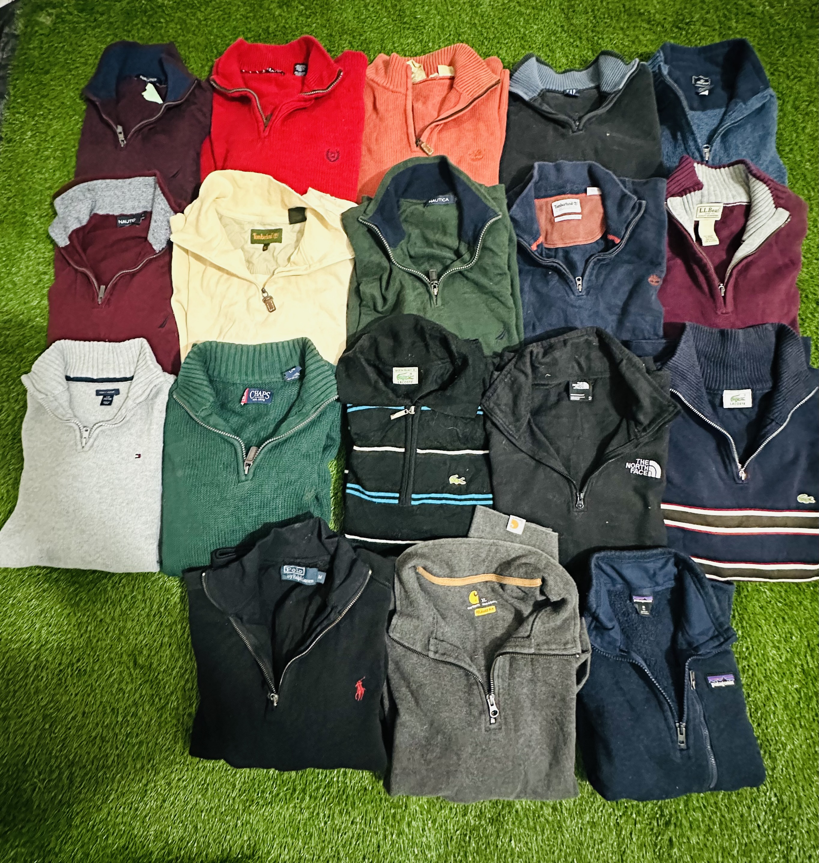 Mix-Marken 1/4 Halb-Zip 18 Stück