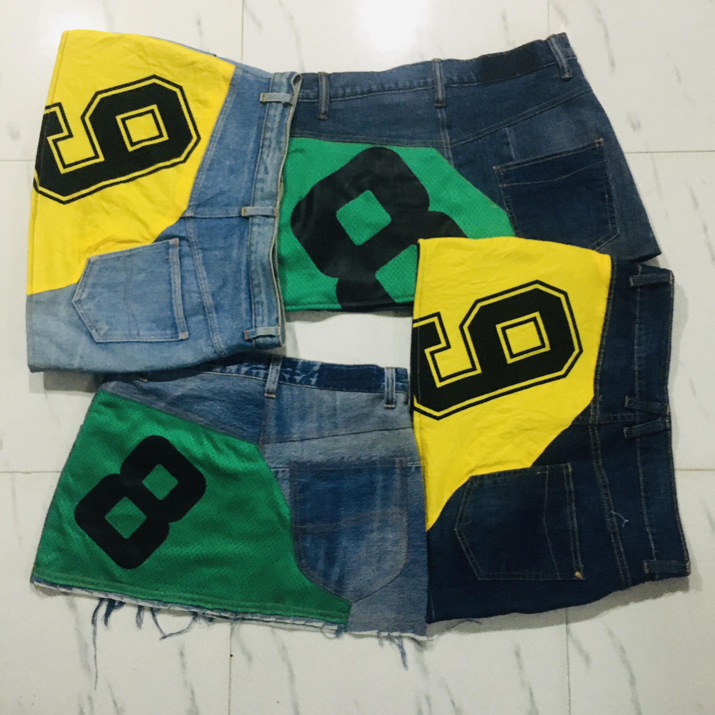 Jupon en denim recyclé